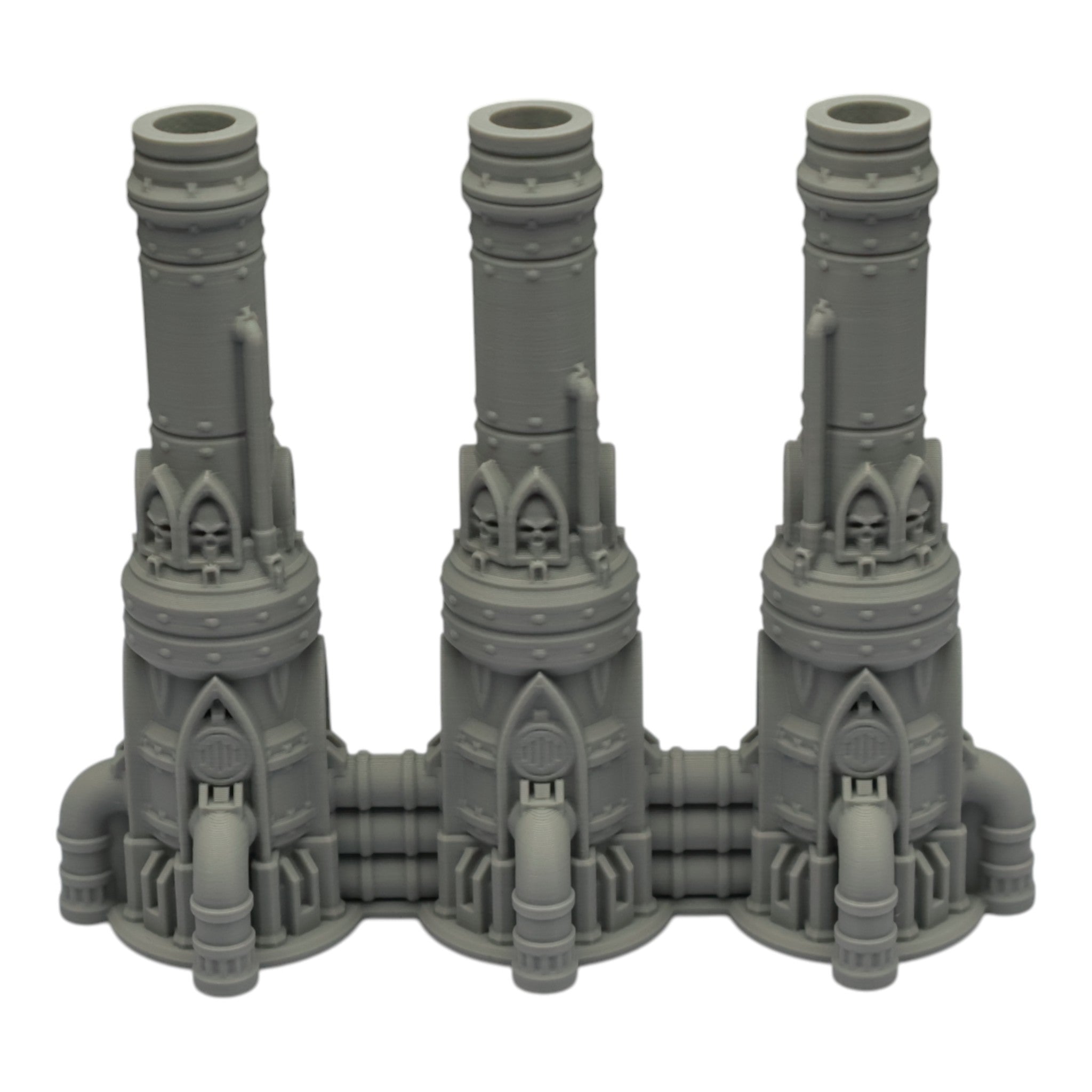 Triple Smokestack - 28mm Wargaming Scatter Terrain Scenery Tabletop Grimdark
