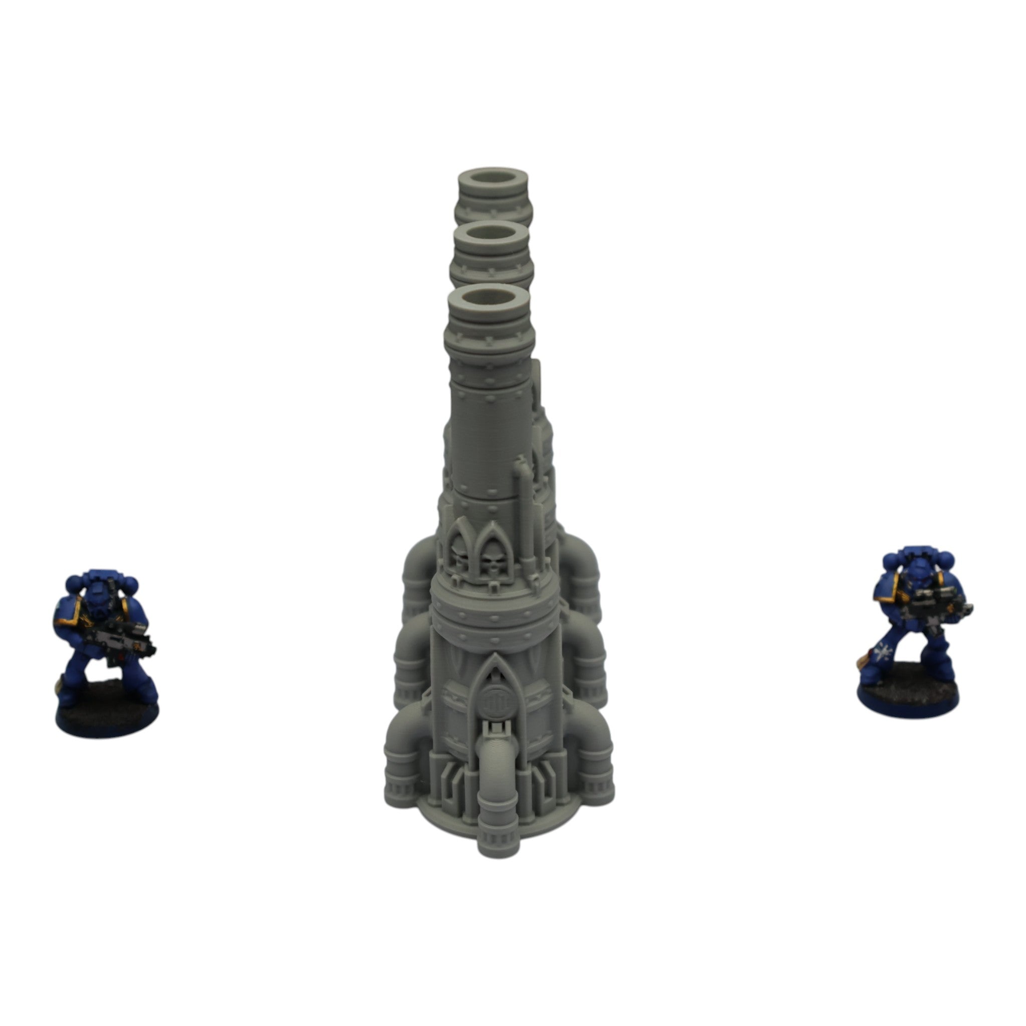 Triple Smokestack - 28mm Wargaming Scatter Terrain Scenery Tabletop Grimdark