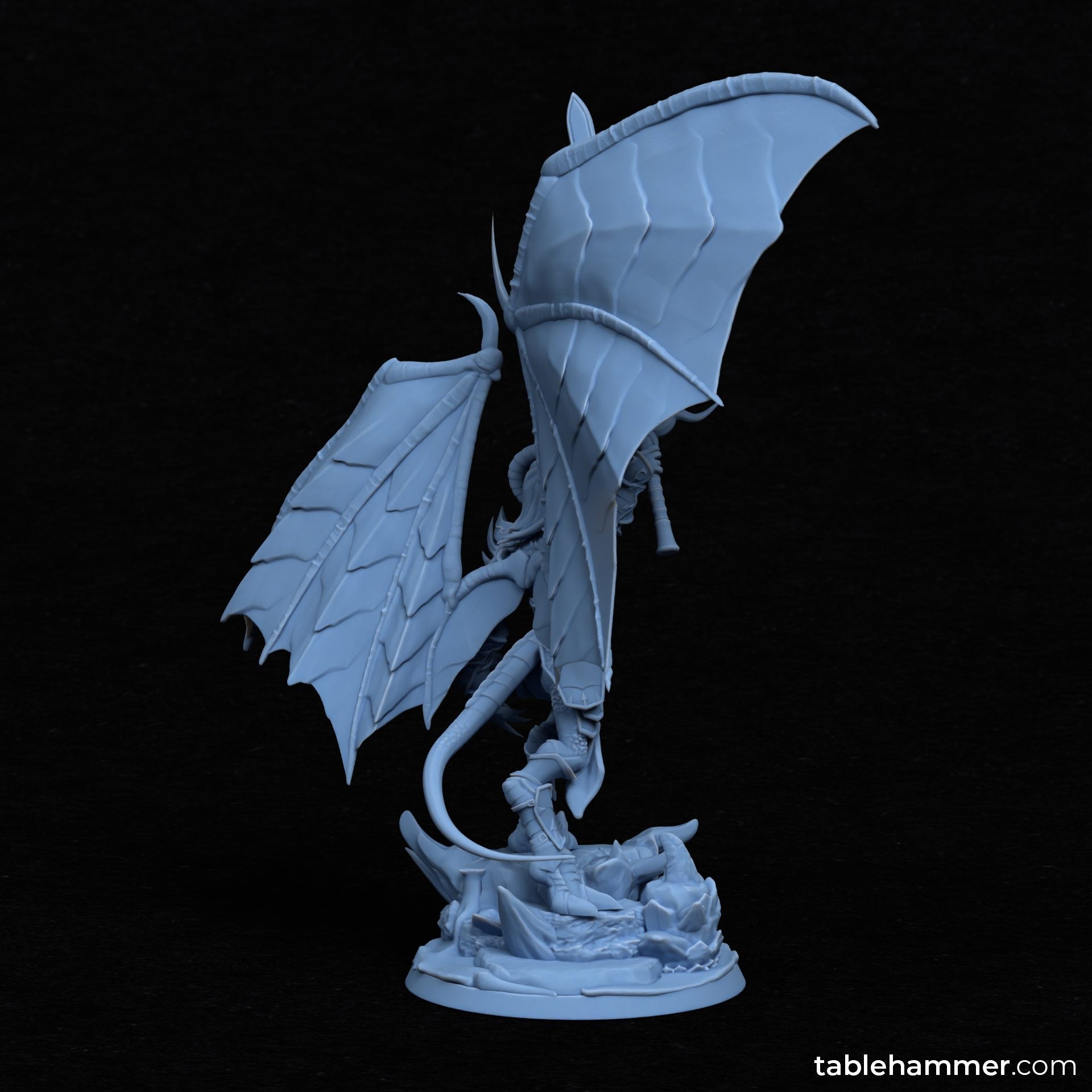 Nyssara the Cursed – Demon Queen of Shadows (60mm Base)