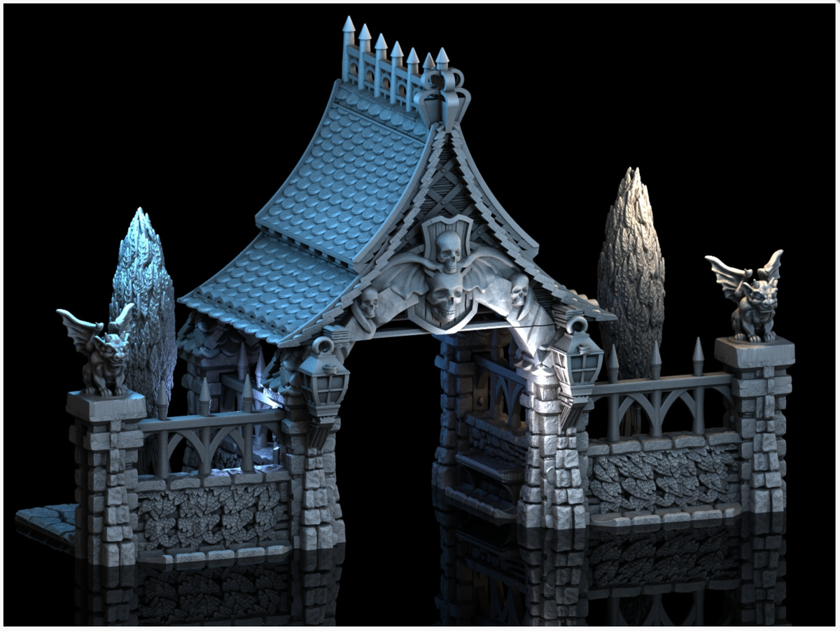 Lych Gate - 28mm DND/Wargame/RPG Terrain