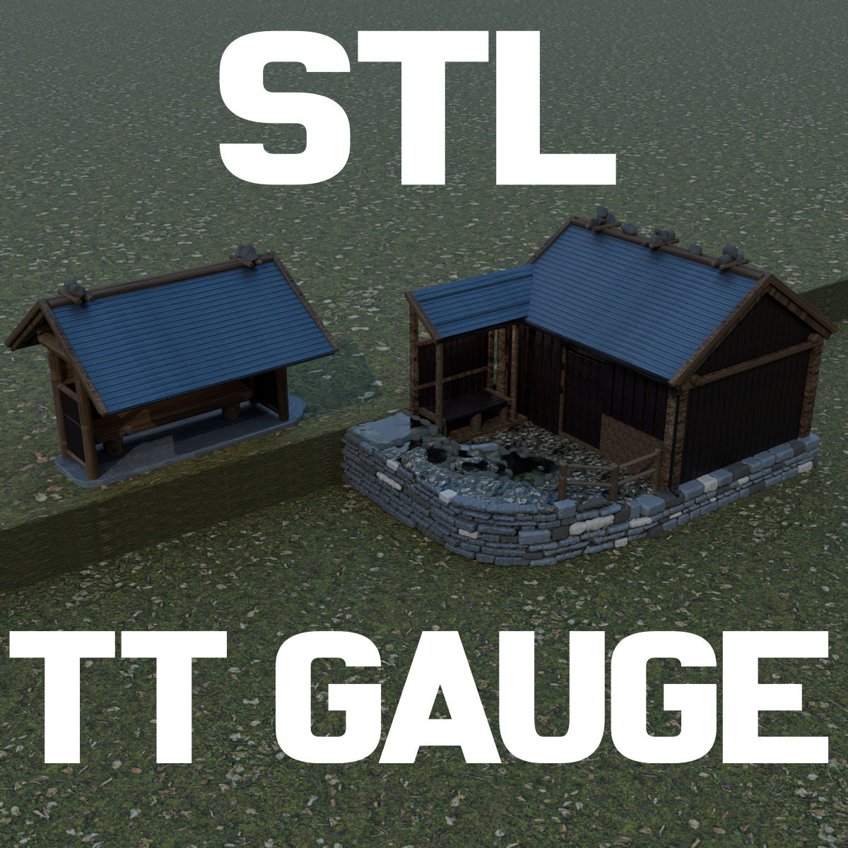 TT Gauge (1:120) Historic Onsen STL