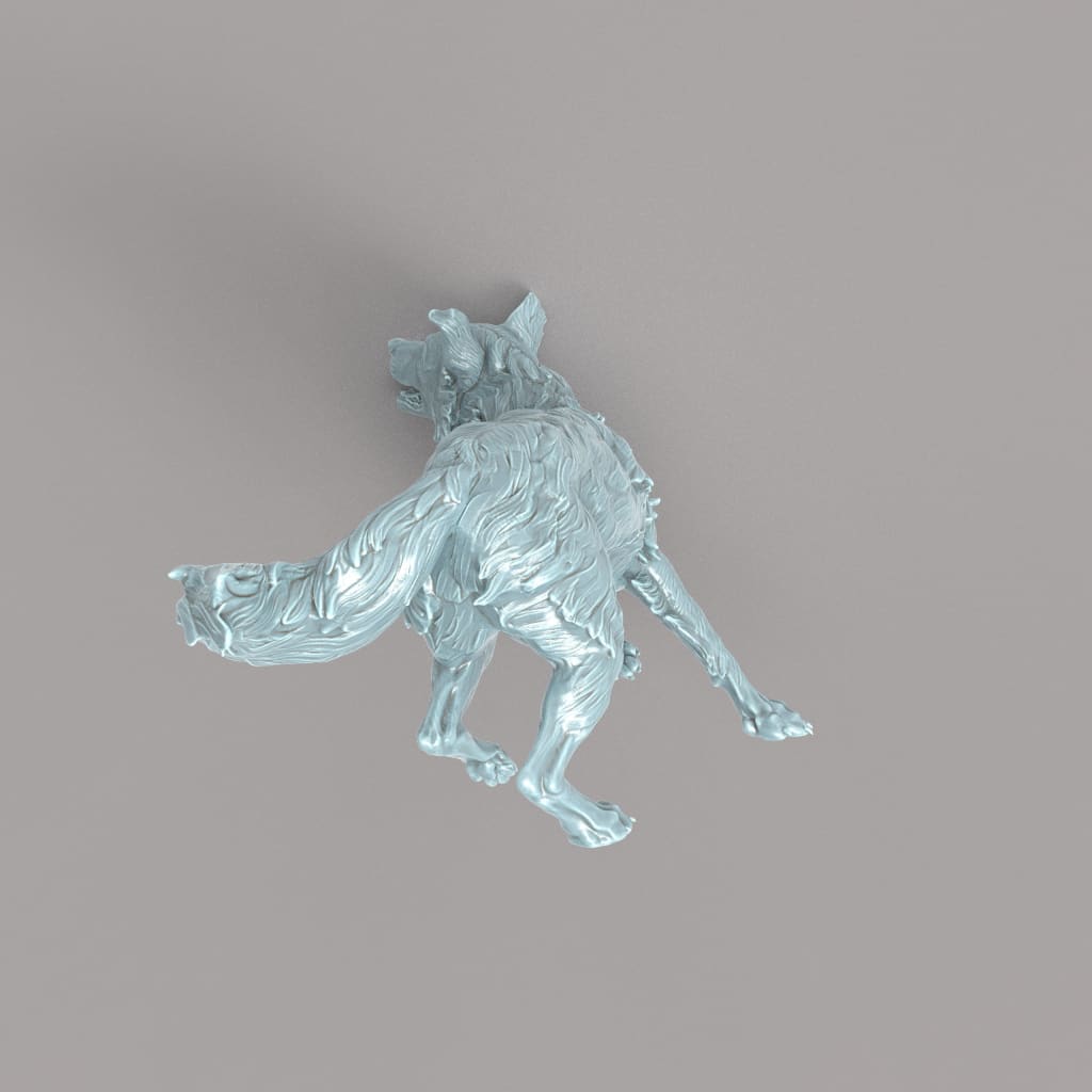 132s-002 Border Collie Running x 2