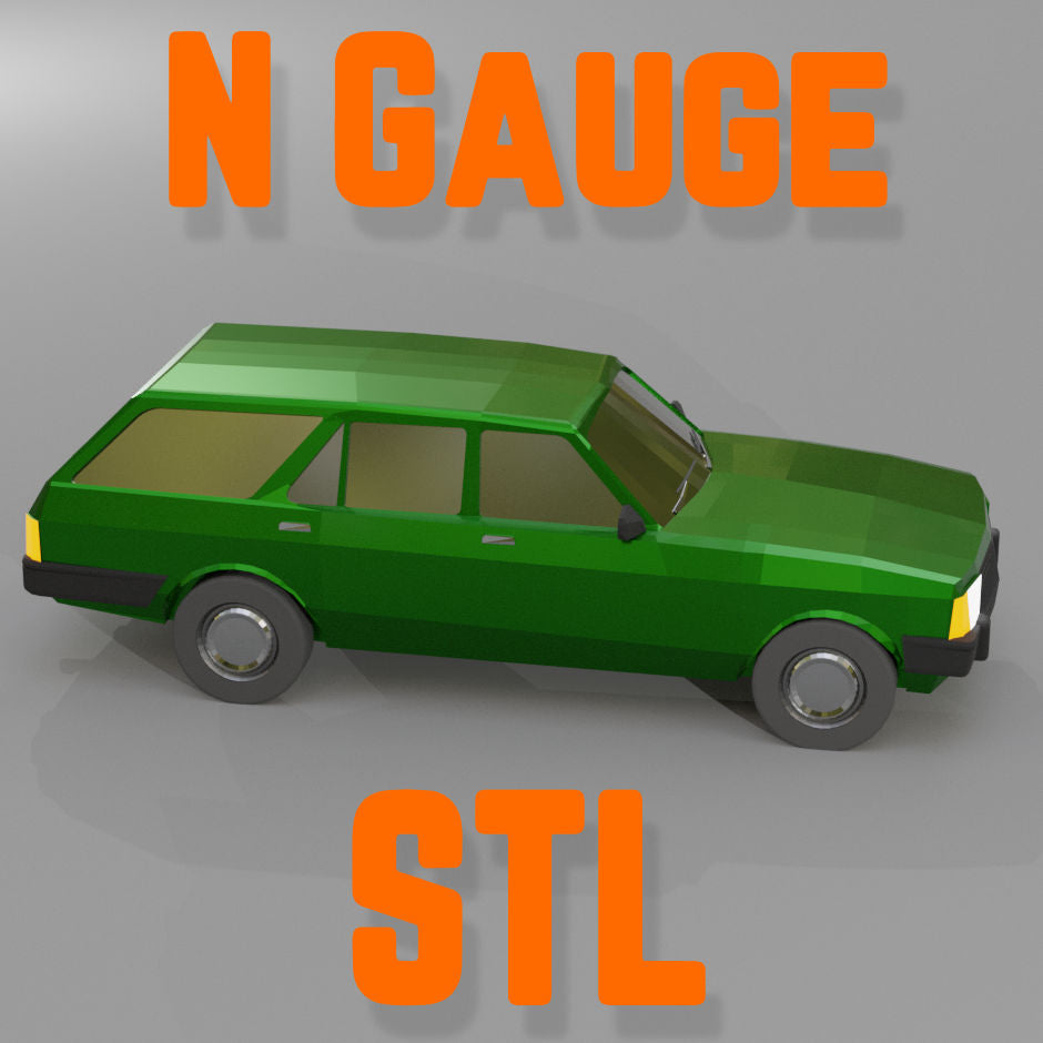 N Gauge (1:150) 70s-80s Large Estate car STL