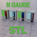 N Gauge (1:150) Photobooths STL