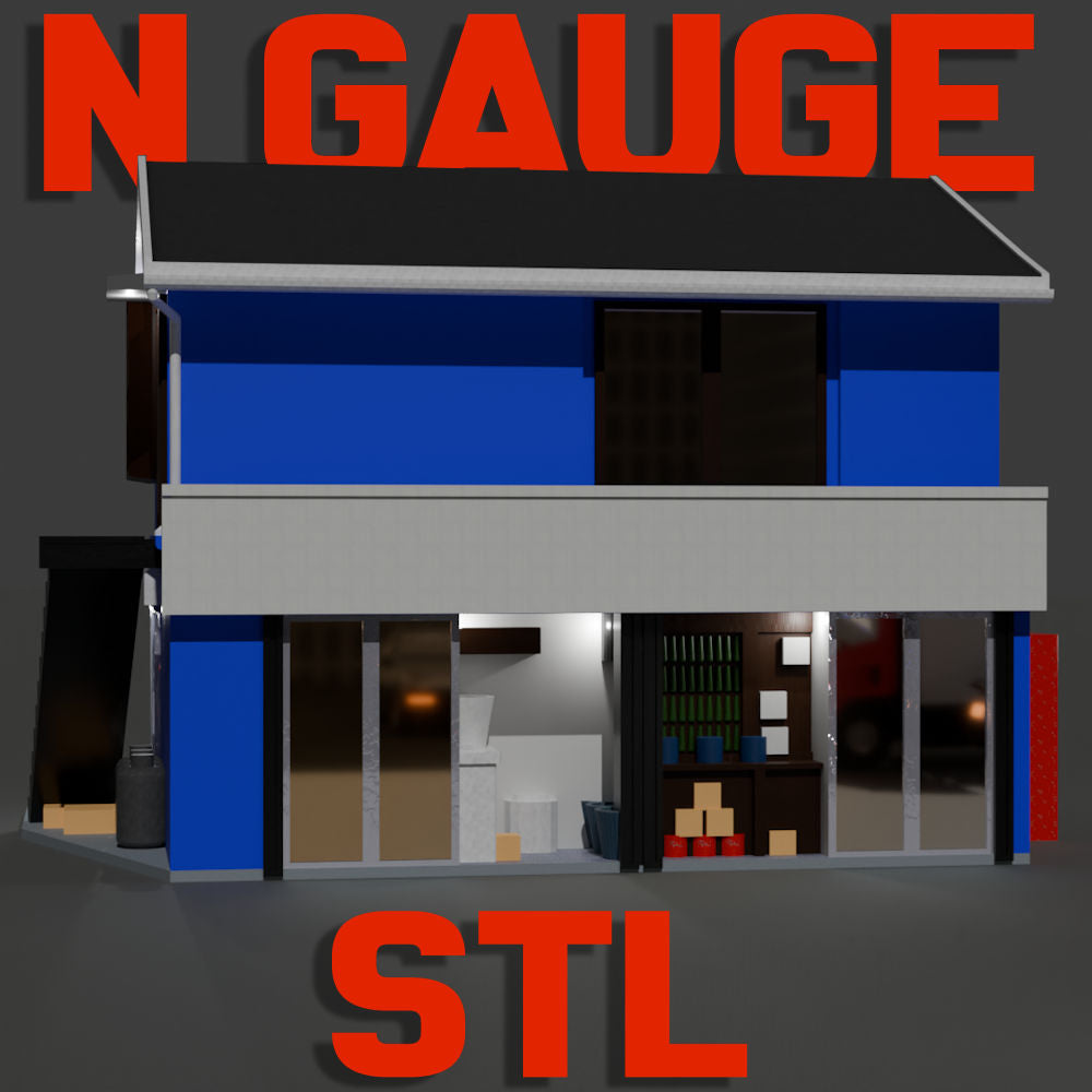 N Gauge (1:150) Japanese Boat Charter Office STL