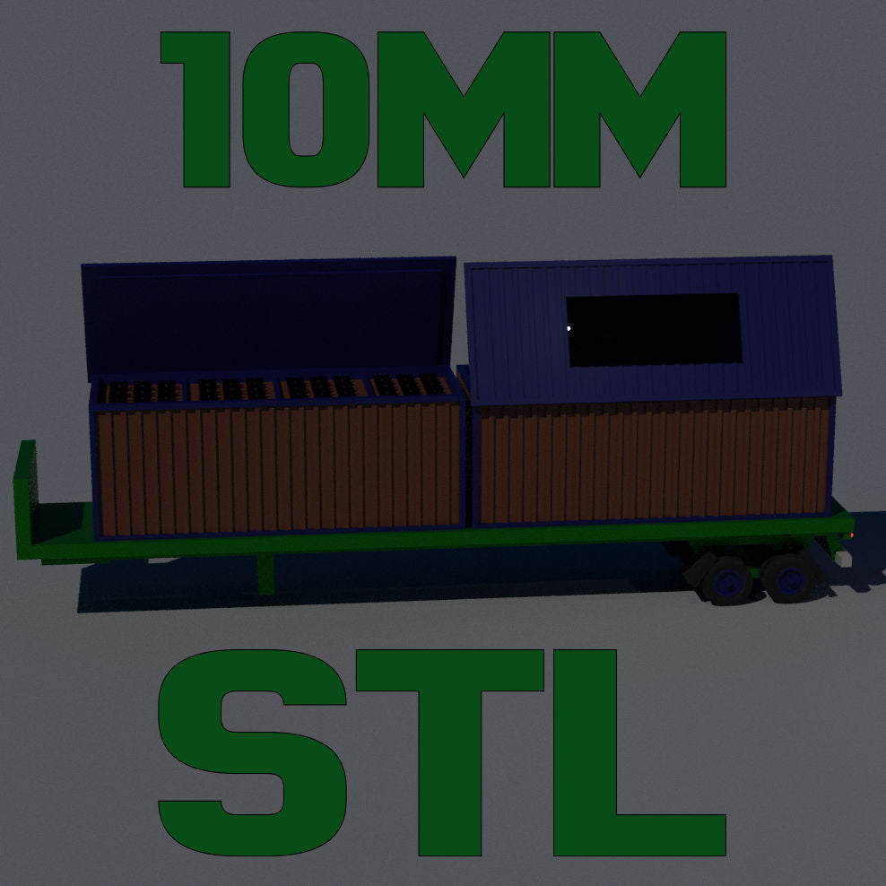 10mm (1:160) STL Operation Spider's Web Drone Launching Trailer
