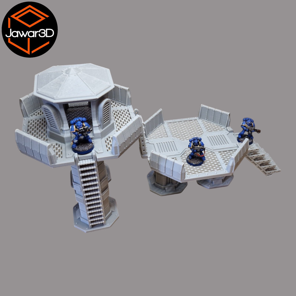 Nyxar Platforms - 28mm Wargaming Scatter Terrain Scenery Tabletop Miniature