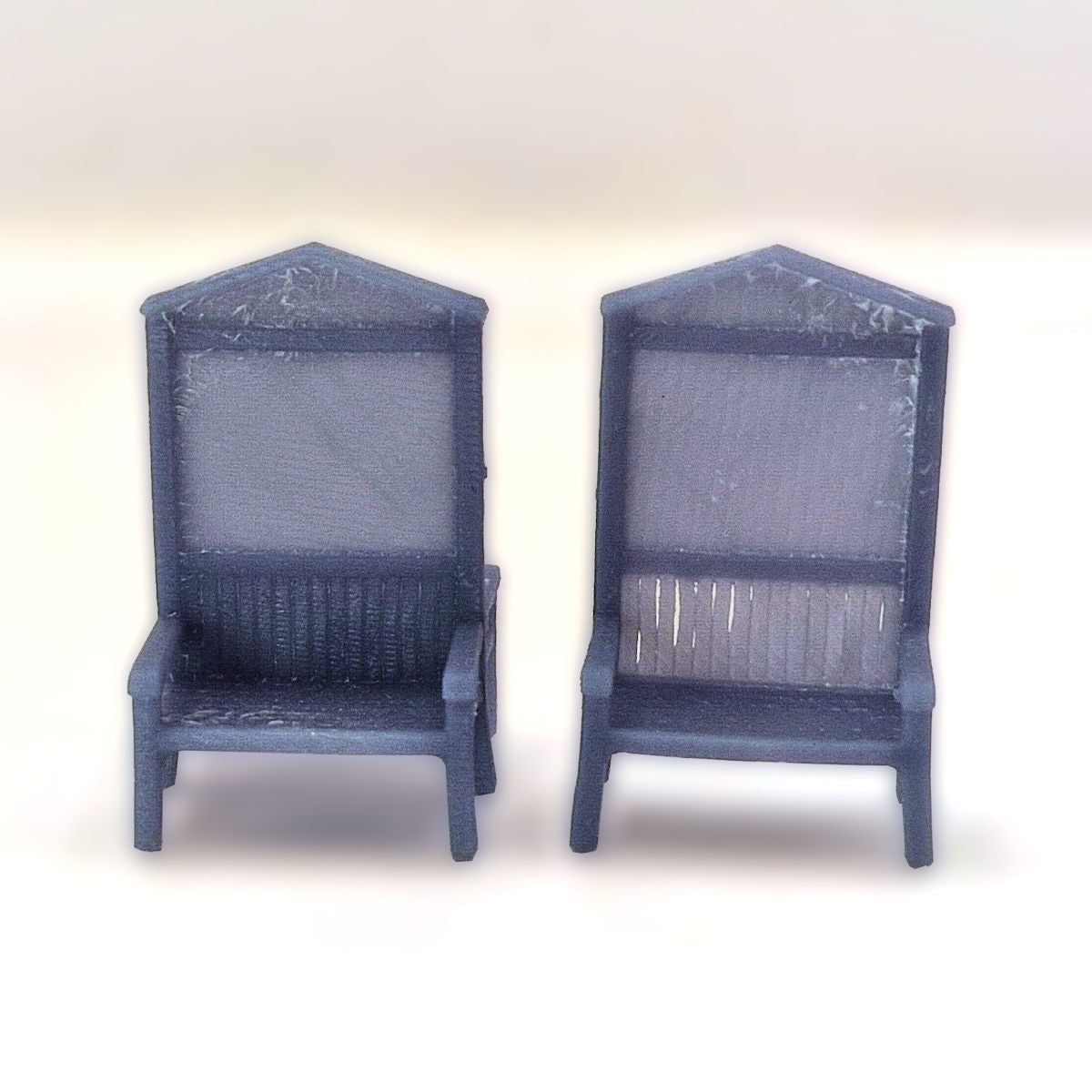 OO (1:76) Notice Board with Bench