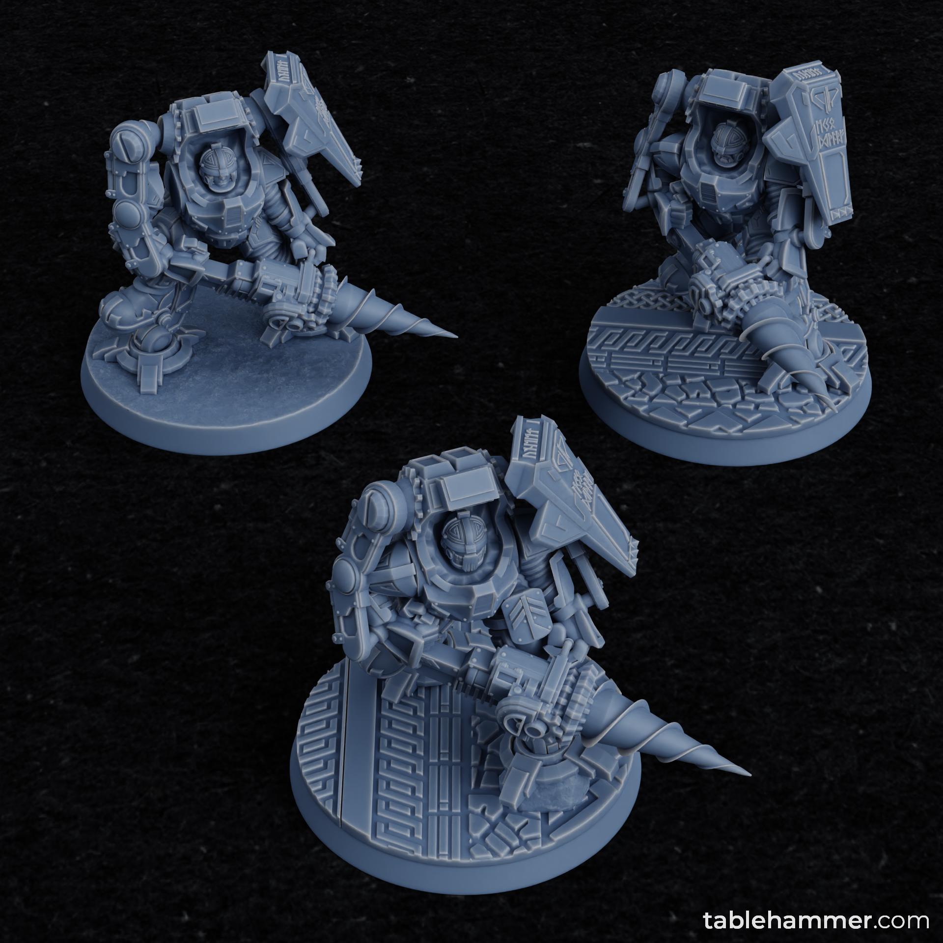 Exo Dwarves with drills (Federation of Tyr)