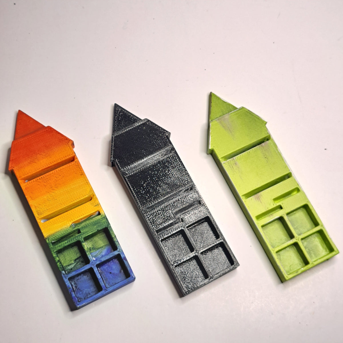 Kill Team Wound Marker set - standard 4 dice (Black)