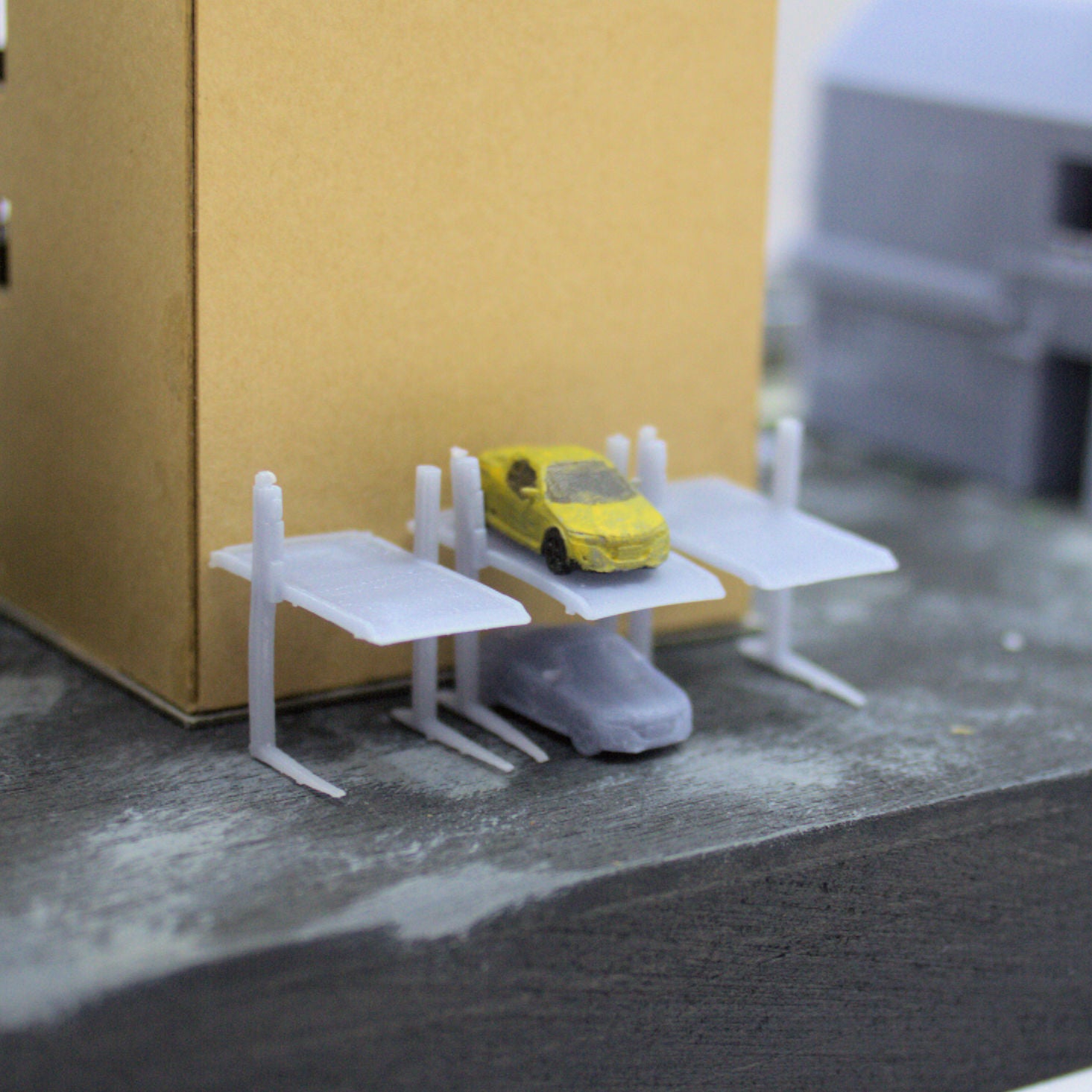Z (1:220)/N (1:150) 2 Car Parking Lift STL