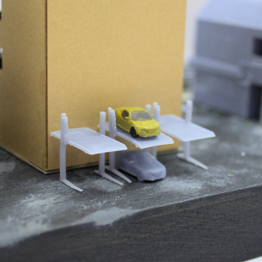 Z Gauge (1:220) 2 Car Parking Lift (3 pack)