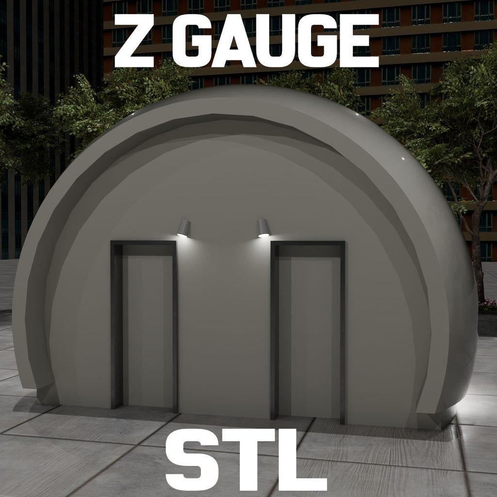 Z Gauge (1:220) 'Igloo' Toilet STL