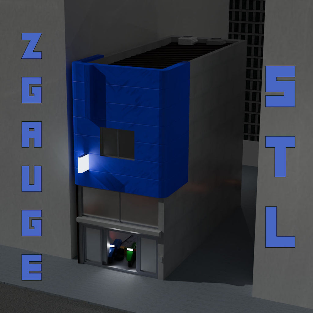 Z Gauge (1:220) Motorbike Shop STL