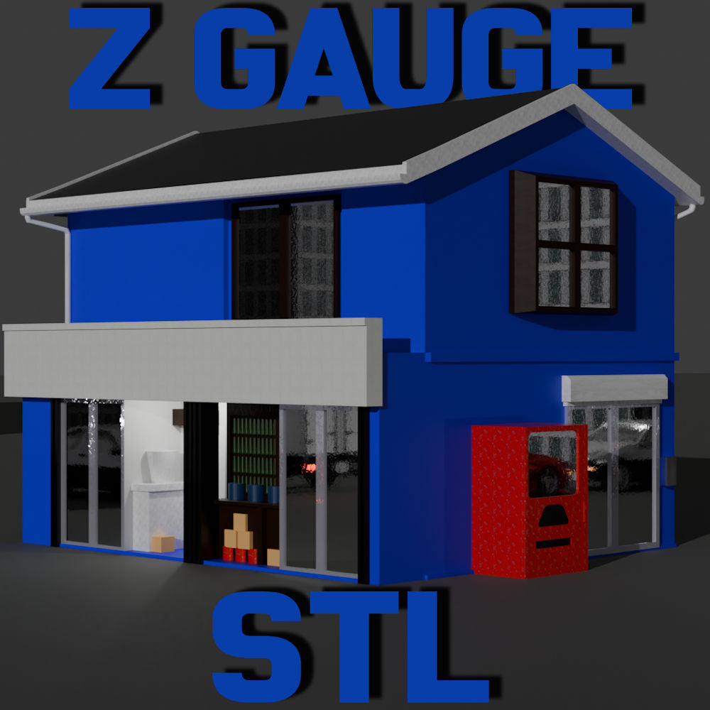 Z Gauge (1:220) Japanese Boat Charter Office STL