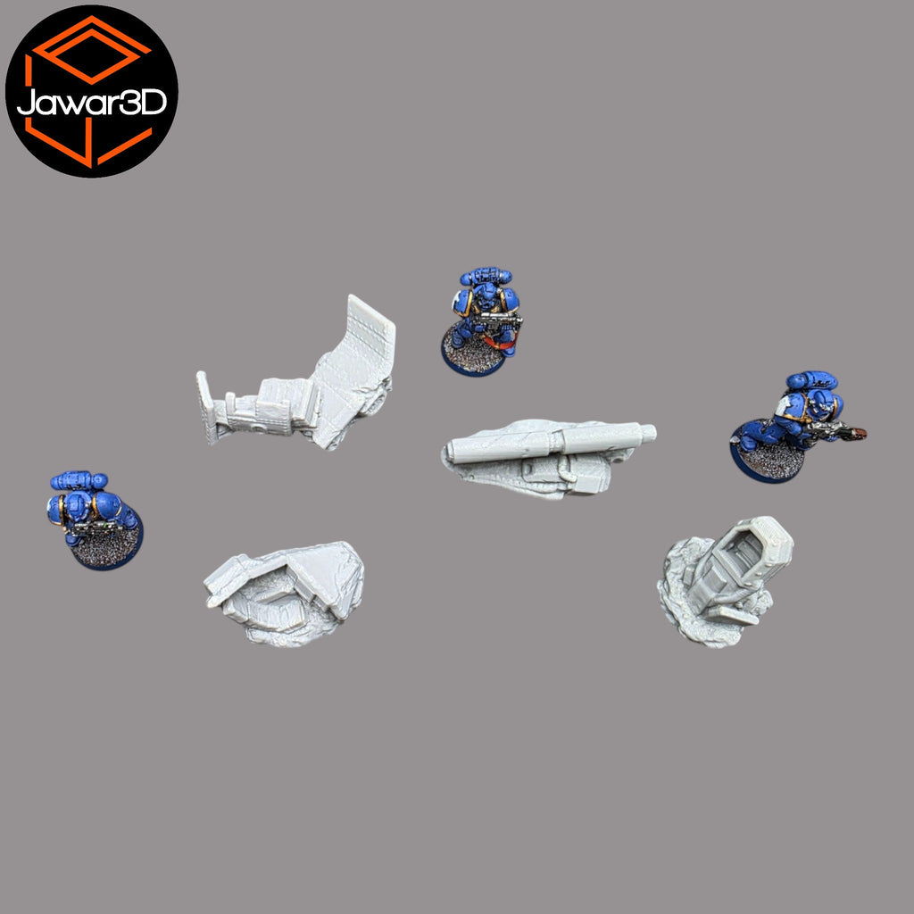 Plane Crash - 28mm Wargaming Scatter Terrain Scenery Tabletop Miniature