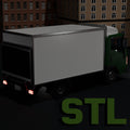 3.5 tonne Box Truck with tail lift STL