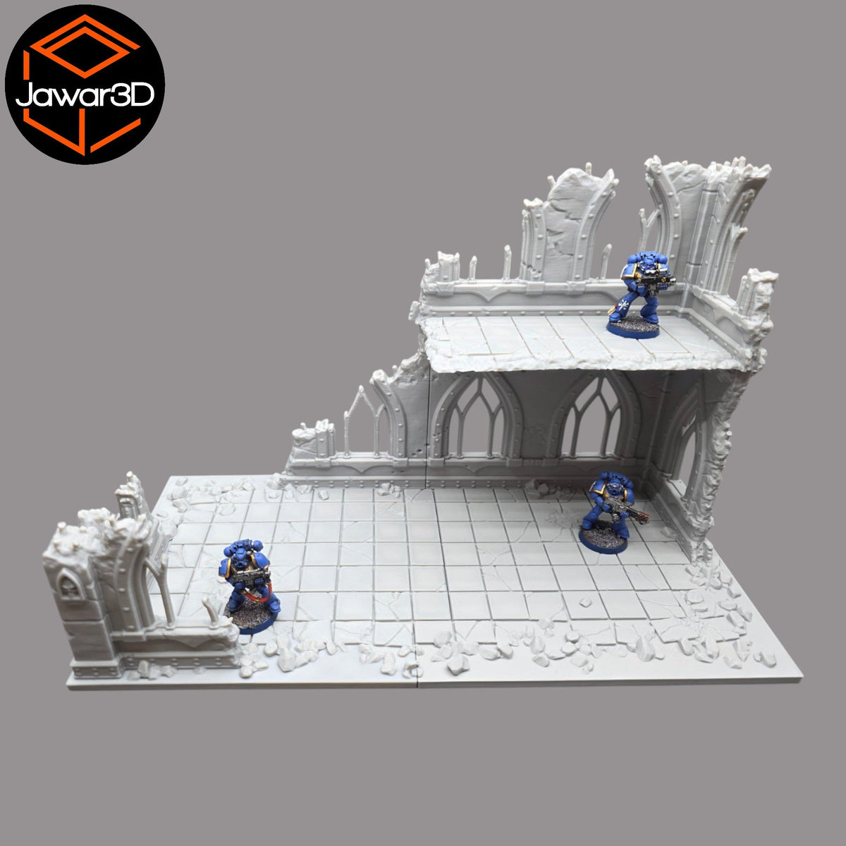 Ruined Empire 2 Floors #15 - 28mm Wargaming Scatter Terrain Scenery Miniature