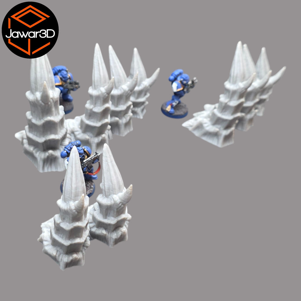 Hive Spikes - 28mm Wargaming Scatter Terrain Scenery Tabletop