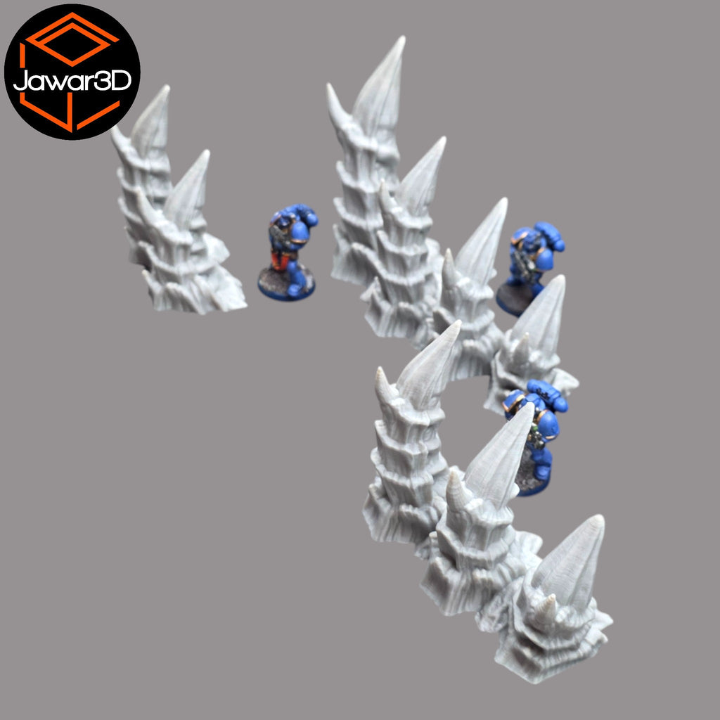 Hive Spikes - 28mm Wargaming Scatter Terrain Scenery Tabletop