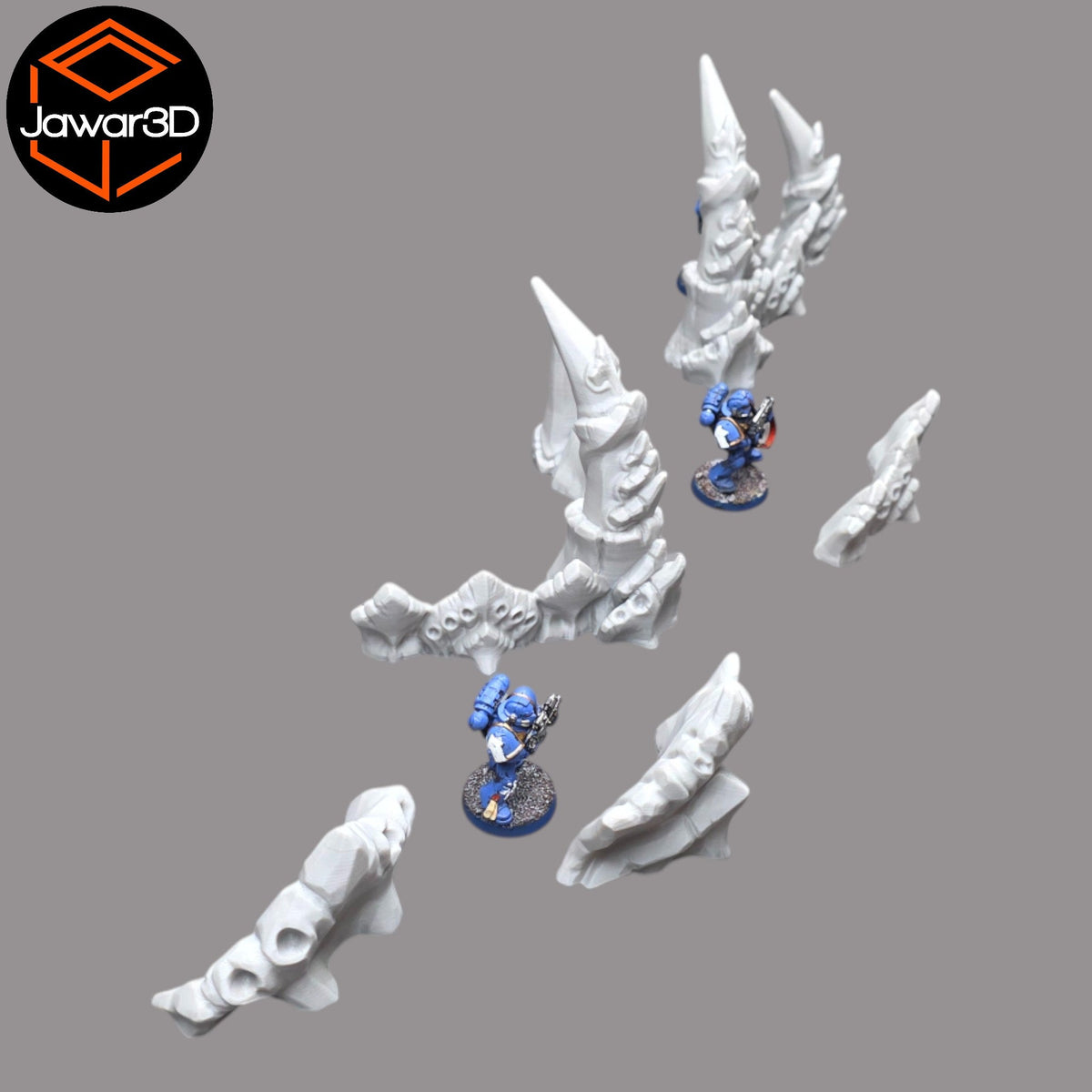 Hive Barrier Set - 28mm Wargaming Scatter Terrain Scenery Tabletop