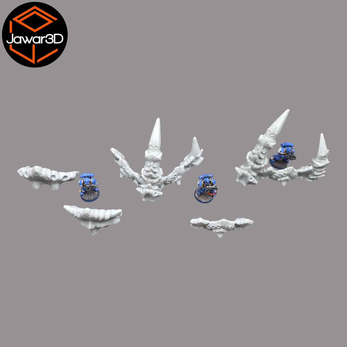 Hive Barrier Set - 28mm Wargaming Scatter Terrain Scenery Tabletop