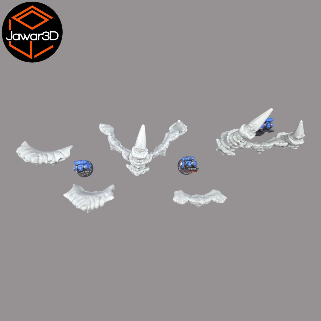 Hive Barrier Set - 28mm Wargaming Scatter Terrain Scenery Tabletop