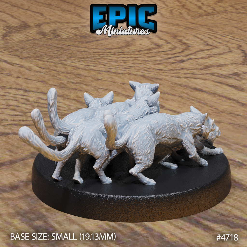 Epic Miniatures - Cat Swarm | 3D Printed D&D Tabletop Miniature