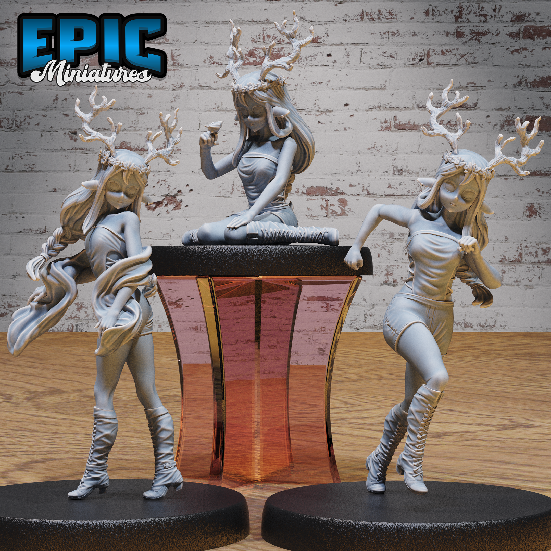 Druid Child Female #4739-4741 by Epic Miniatures