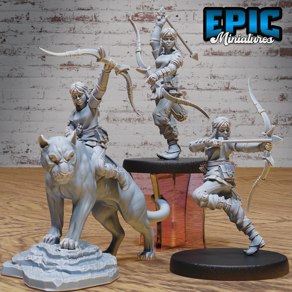 Hunter Girl #4748-4750 by Epic Miniatures