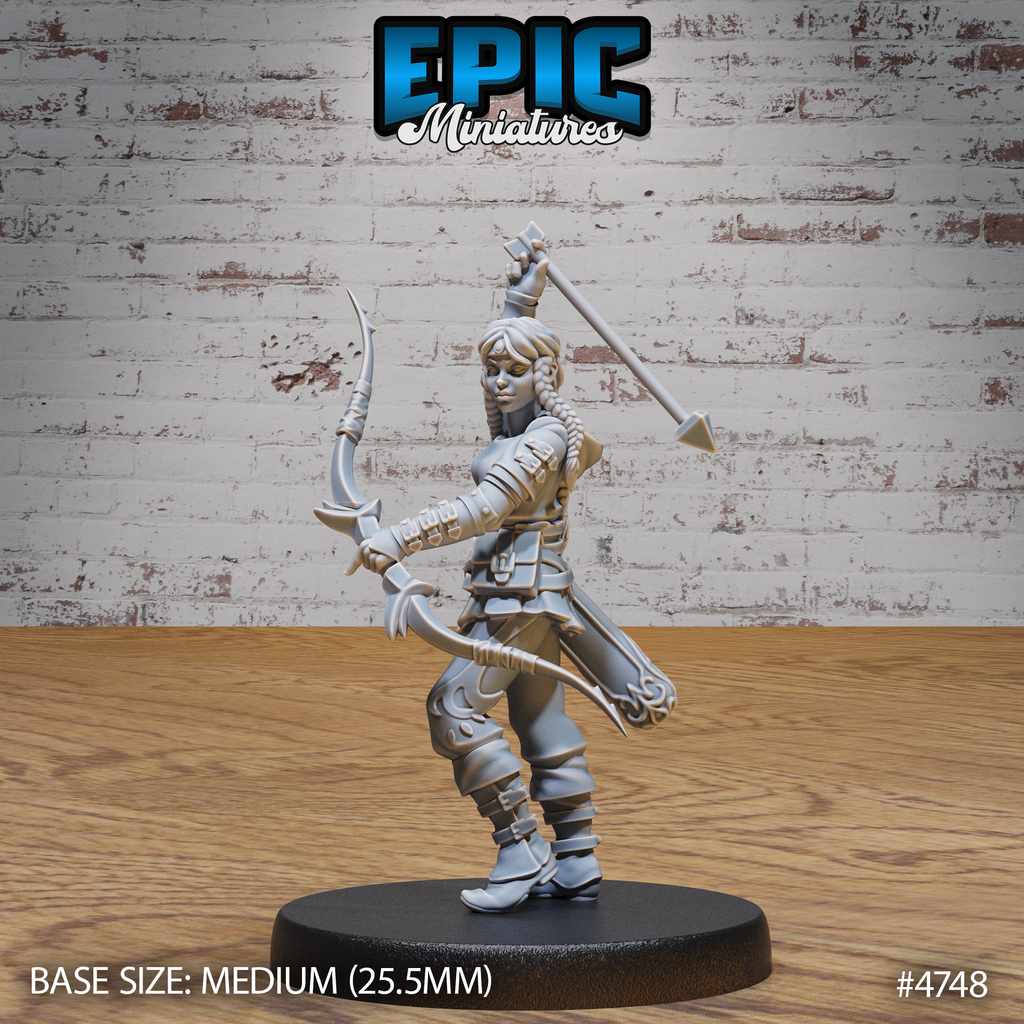 Hunter Girl #4748-4750 by Epic Miniatures
