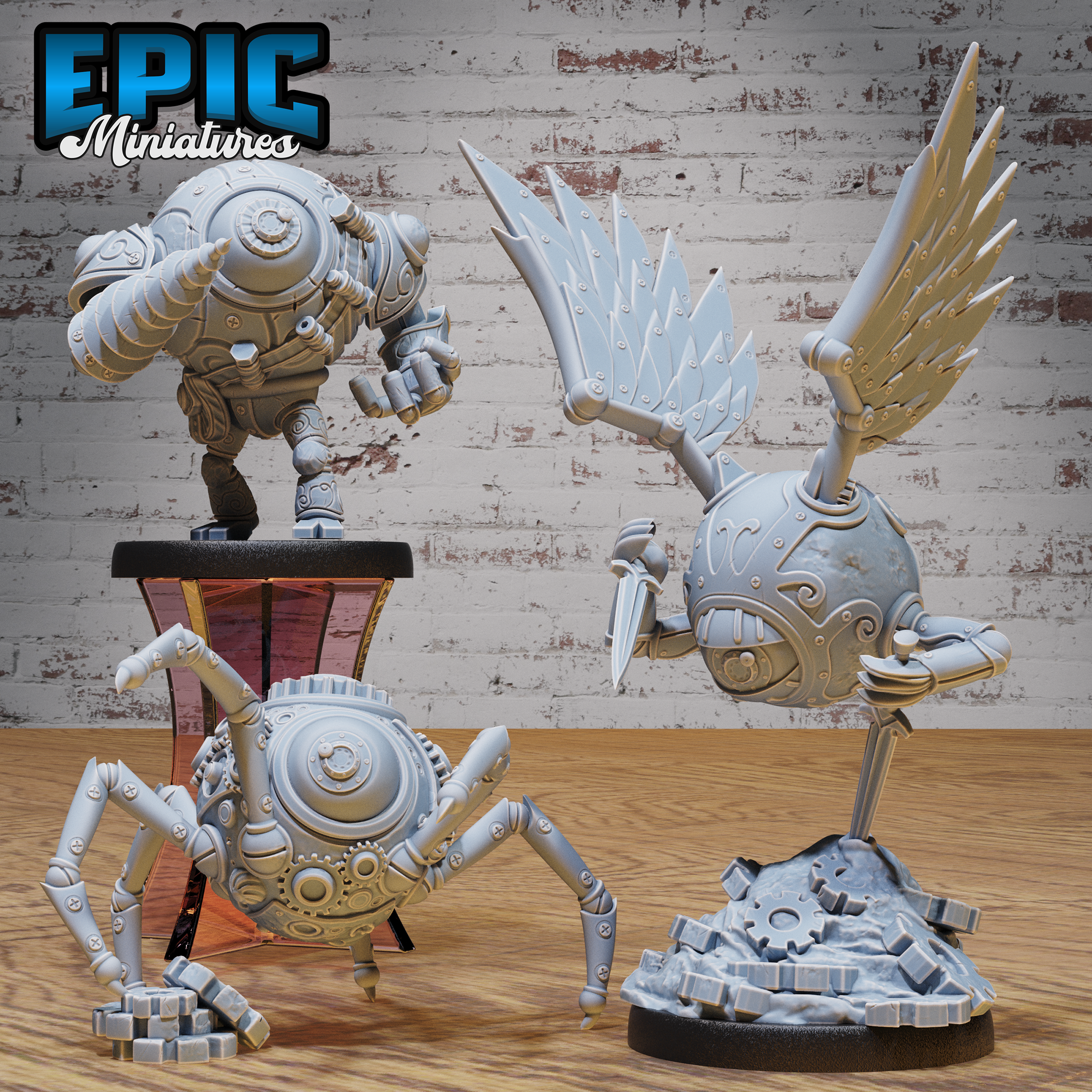 Epic Miniatures Clockwork Mono Drone - Mechanical D&D Tabletop Miniature