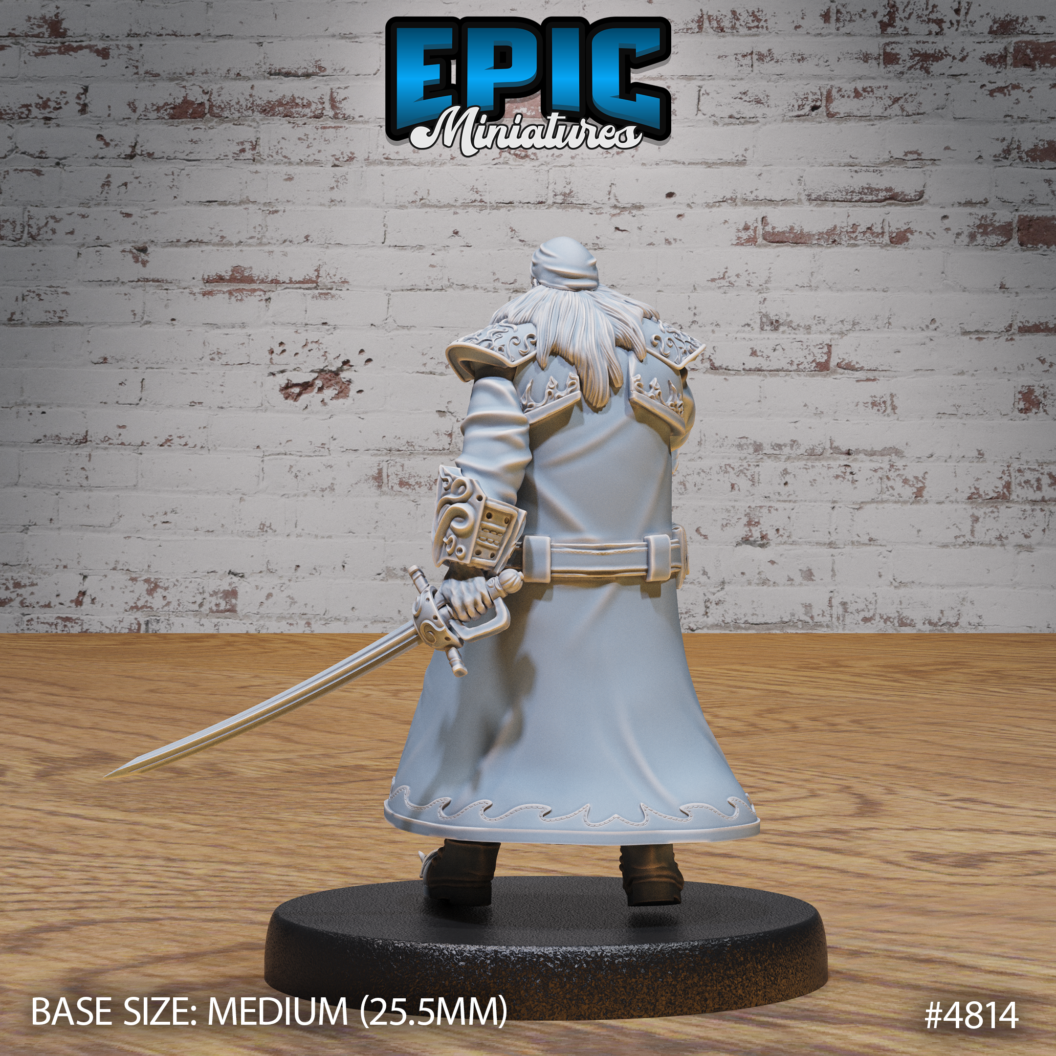 Pirate Captain Barbarossa #4814-#4816 by Epic Miniatures - Mysterious Ocean 28mm Scale