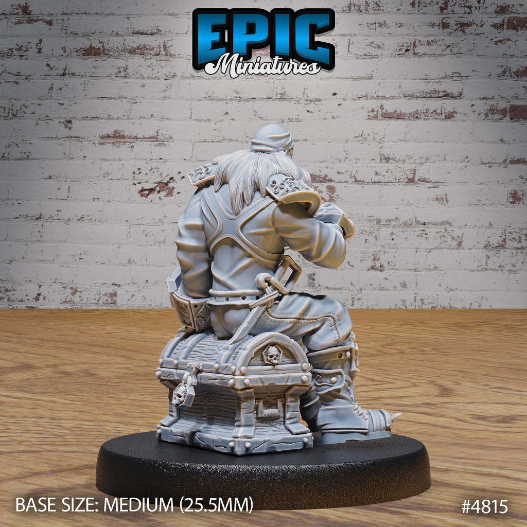 Pirate Captain Barbarossa #4814-#4816 by Epic Miniatures - Mysterious Ocean 28mm Scale