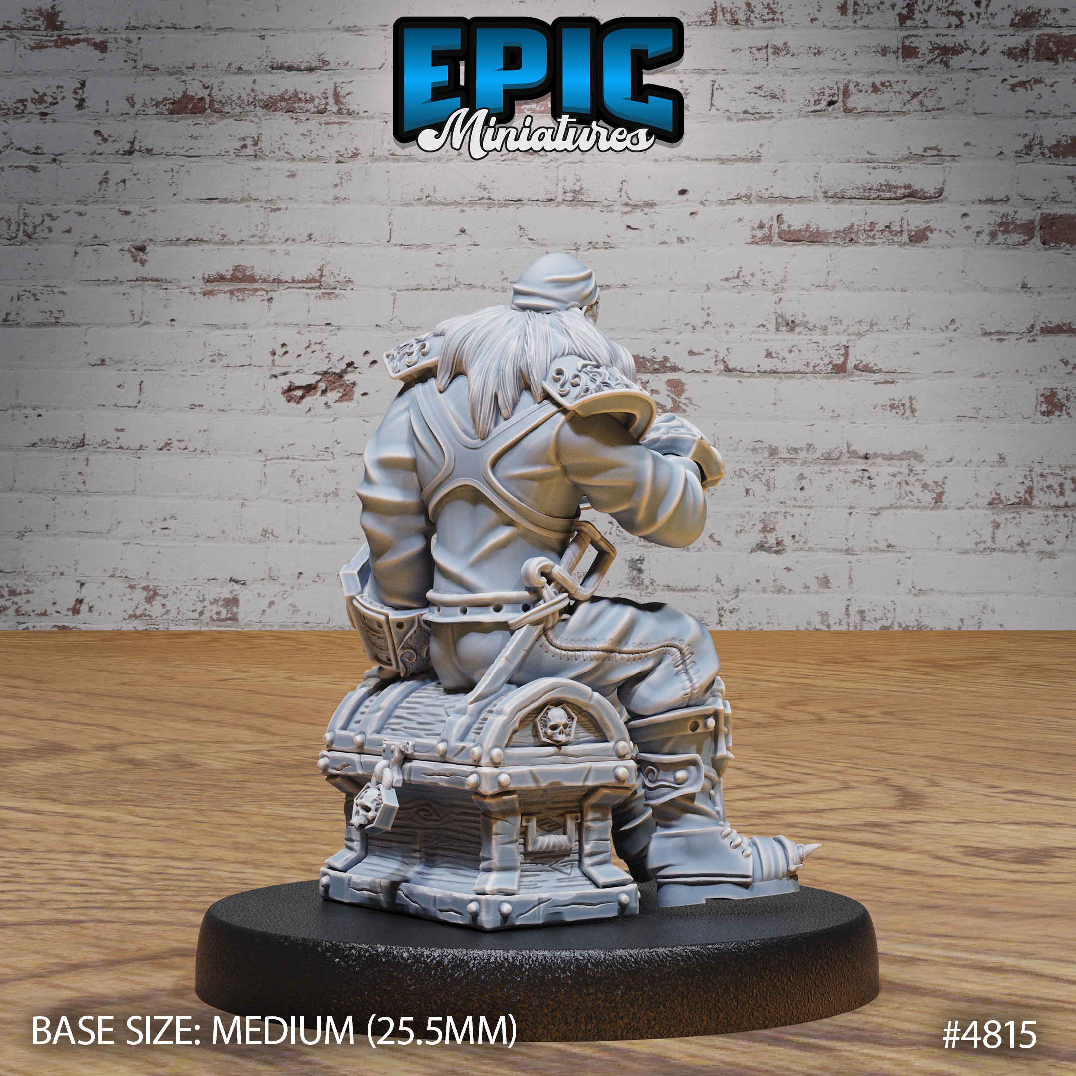 Pirate Captain Barbarossa #4814-#4816 by Epic Miniatures - Mysterious Ocean 28mm Scale