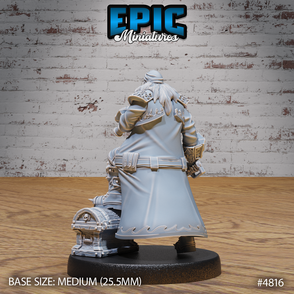 Pirate Captain Barbarossa #4814-#4816 by Epic Miniatures - Mysterious Ocean 28mm Scale
