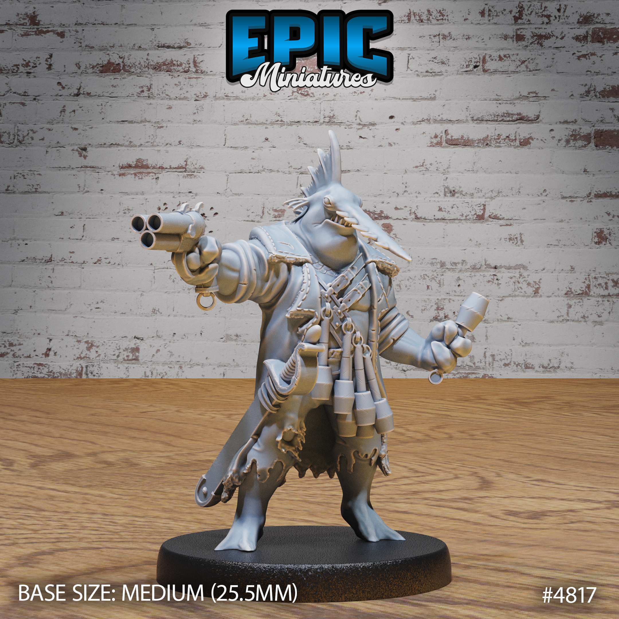 Sawhead Pirates by Epic Miniatures - Mysterious Ocean | DnD Tabletop Miniatures (28mm Scale)