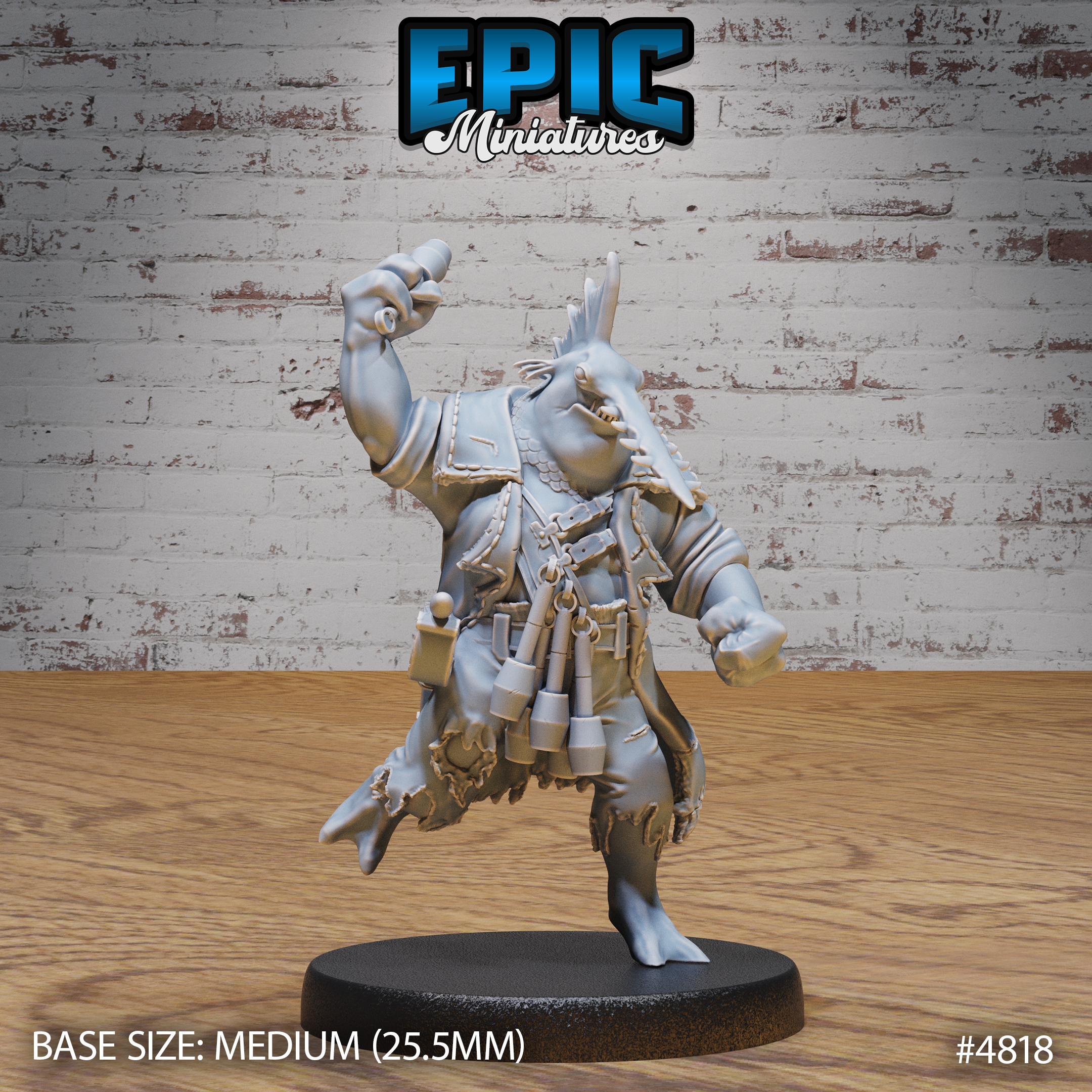Sawhead Pirates by Epic Miniatures - Mysterious Ocean | DnD Tabletop Miniatures (28mm Scale)