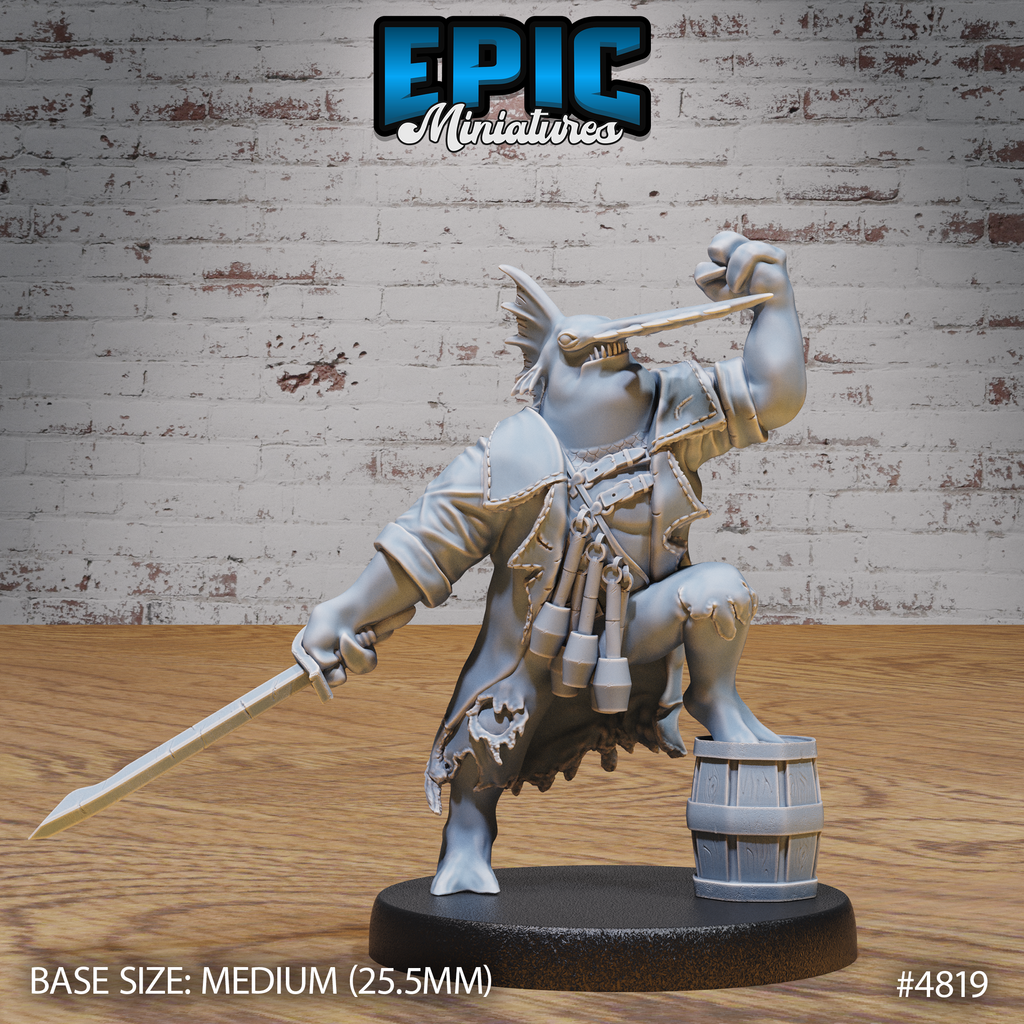 Sawhead Pirates by Epic Miniatures - Mysterious Ocean | DnD Tabletop Miniatures (28mm Scale)