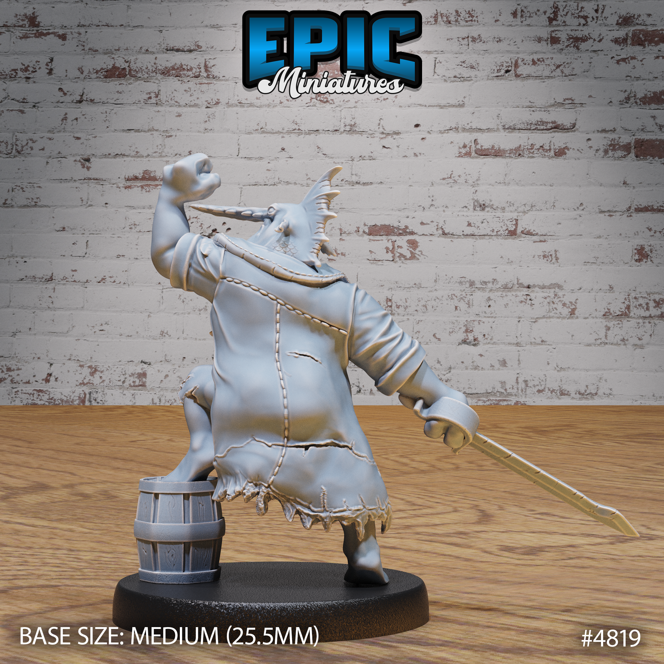 Sawhead Pirates by Epic Miniatures - Mysterious Ocean | DnD Tabletop Miniatures (28mm Scale)
