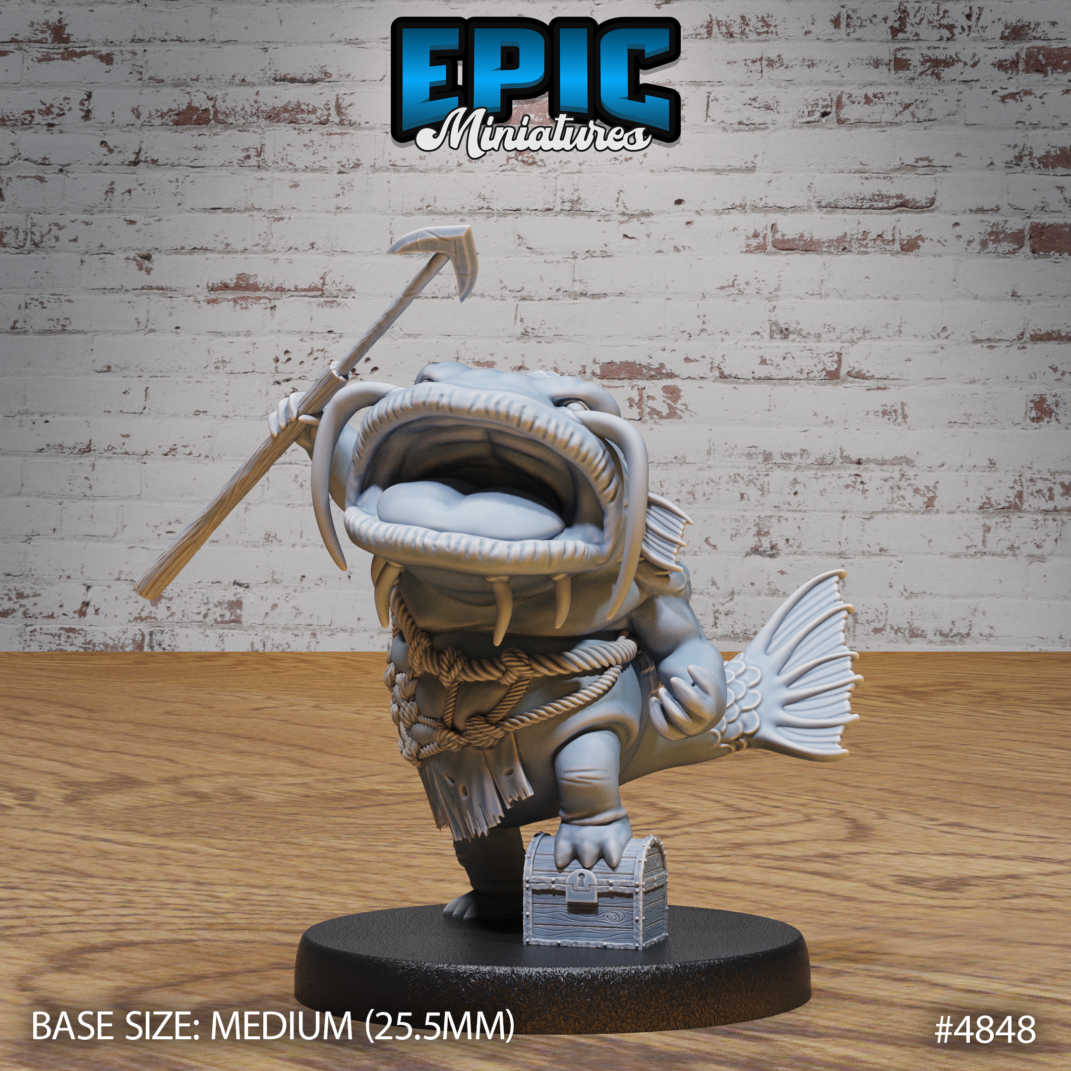 Catfish Folk #4846-#4848 by Epic Miniatures | 28mm Scale D&D Tabletop Miniature