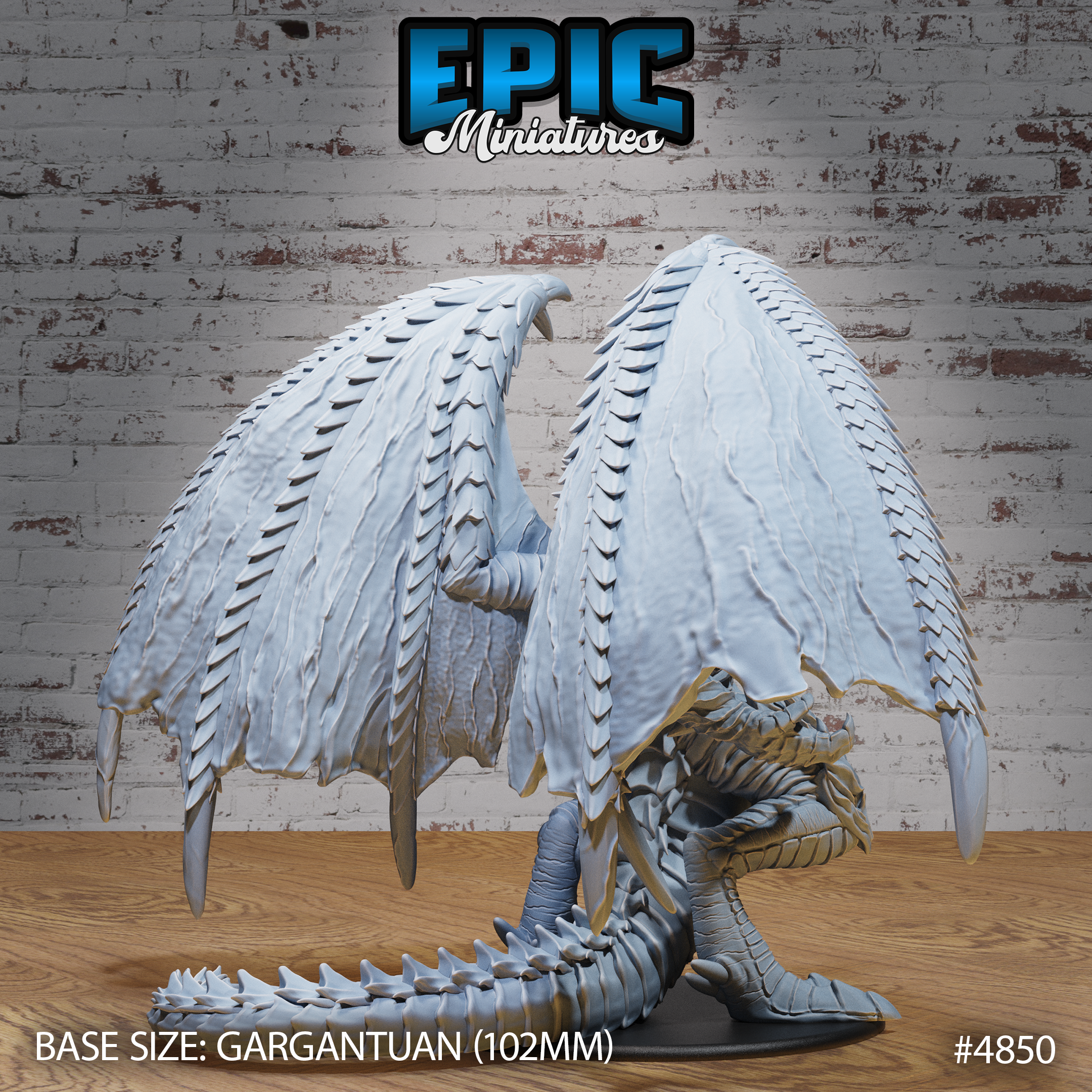 Inferno Dragon Gargantuan Model by Epic Miniatures | D&D Tabletop Miniature