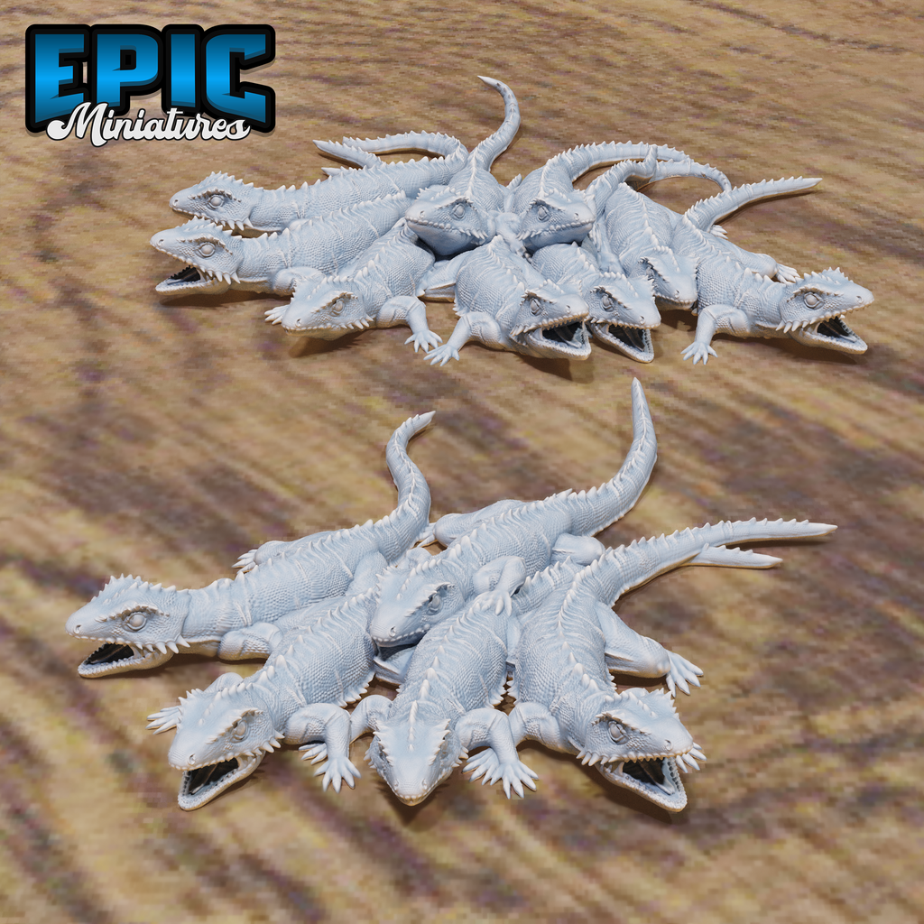 Lizard Swarm Set by Epic Miniatures | D&D Tabletop Miniatures