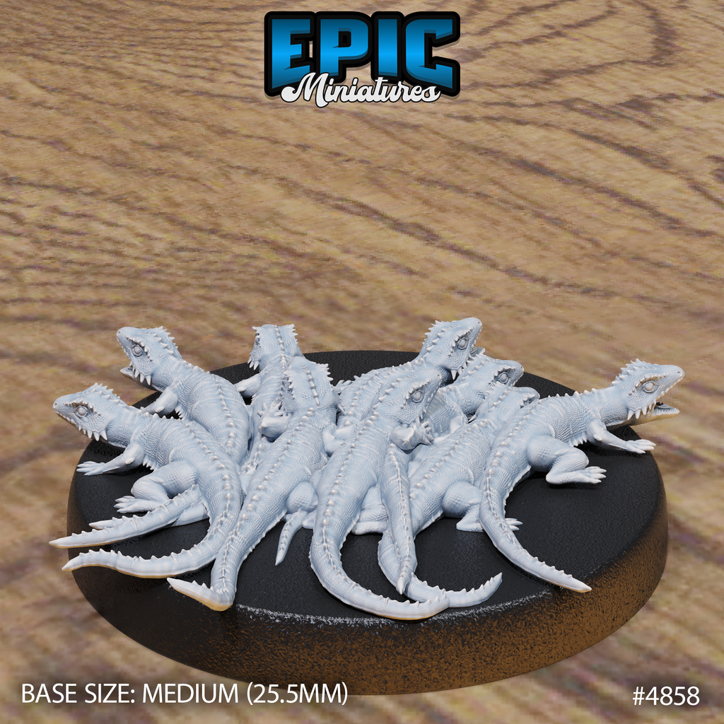 Lizard Swarm Set by Epic Miniatures | D&D Tabletop Miniatures