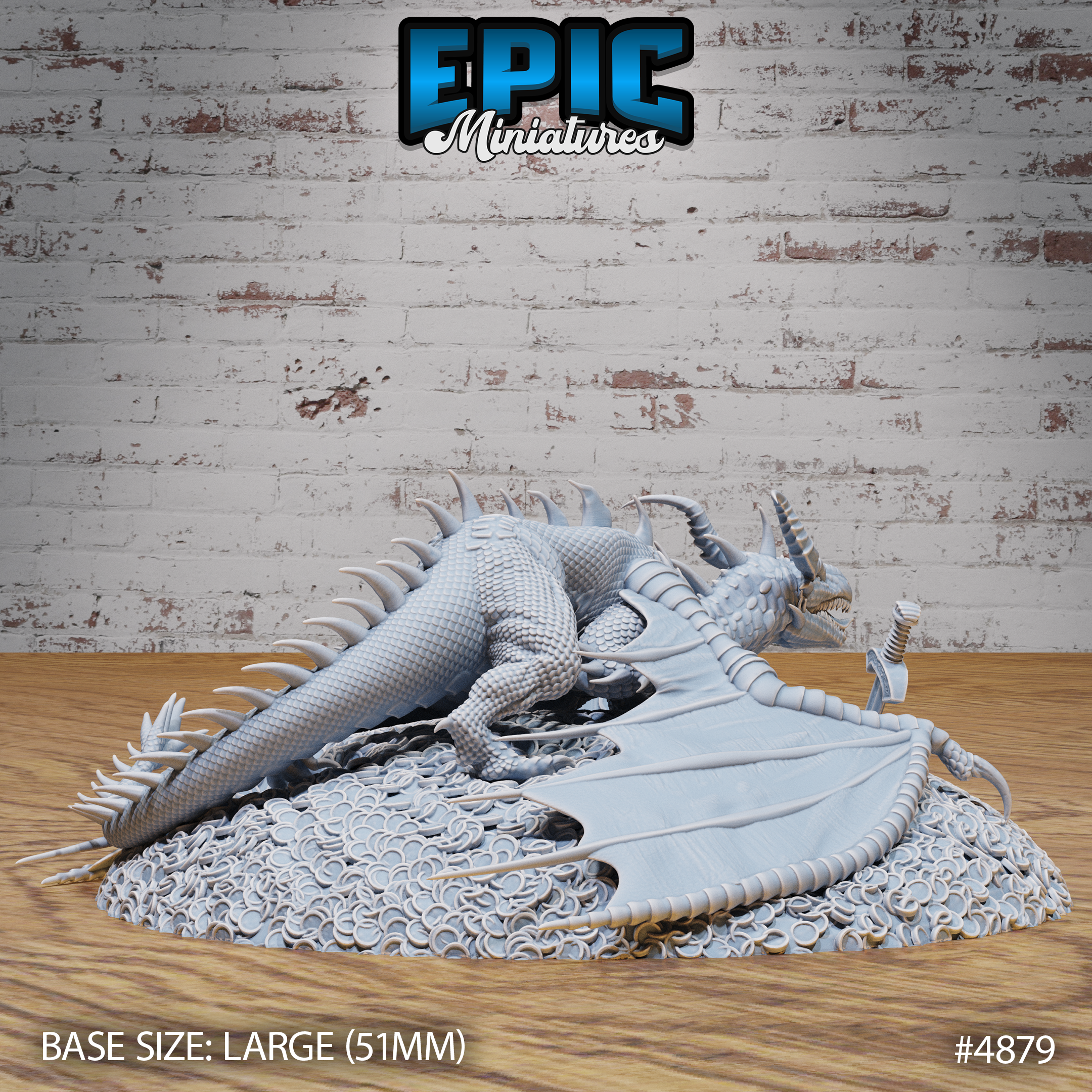Classic Dragon #4878-#4880 by Epic Miniatures| D&D Tabletop Miniatures