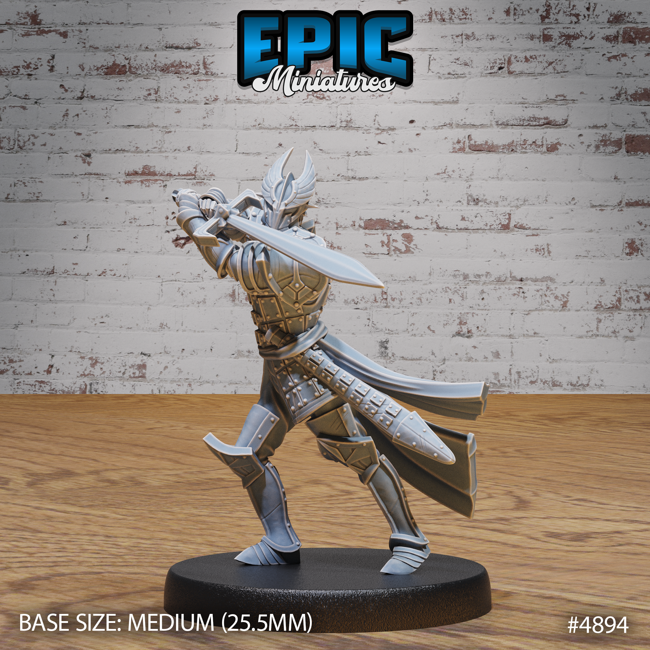 Platinum Paladin by Epic Miniatures | D&D Tabletop Miniatures