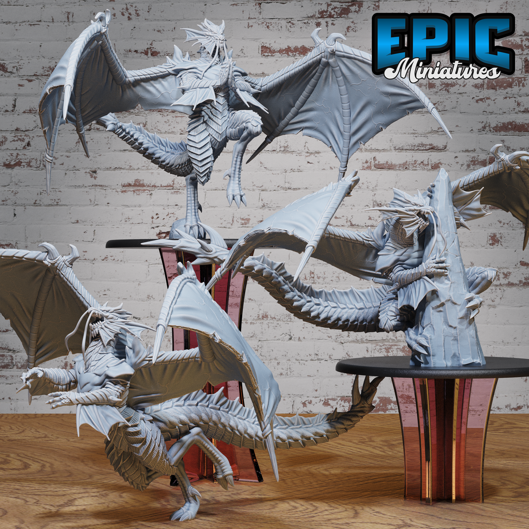 Platinum Dragon by Epic Miniatures | D&D Tabletop Miniatures