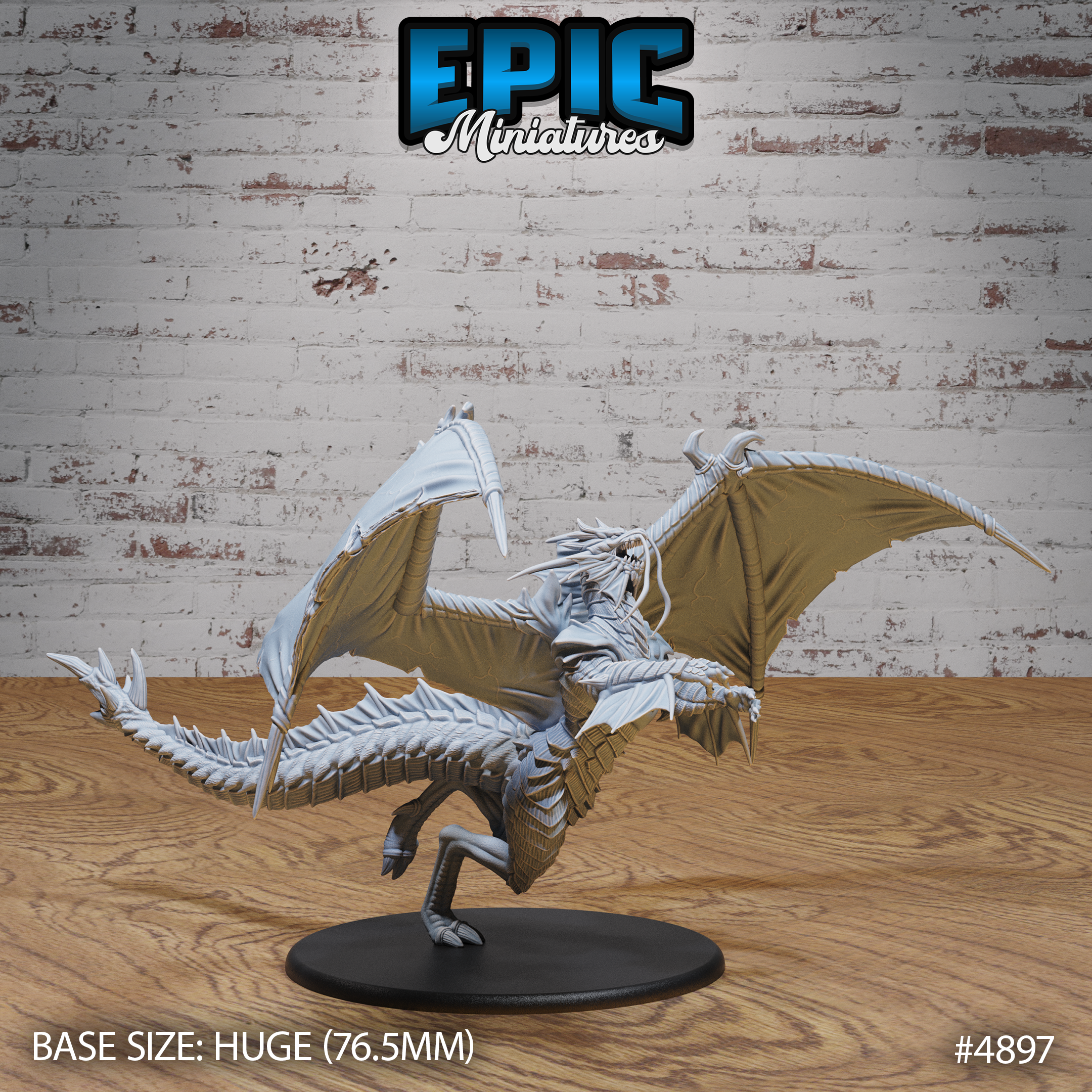 Platinum Dragon by Epic Miniatures | D&D Tabletop Miniatures