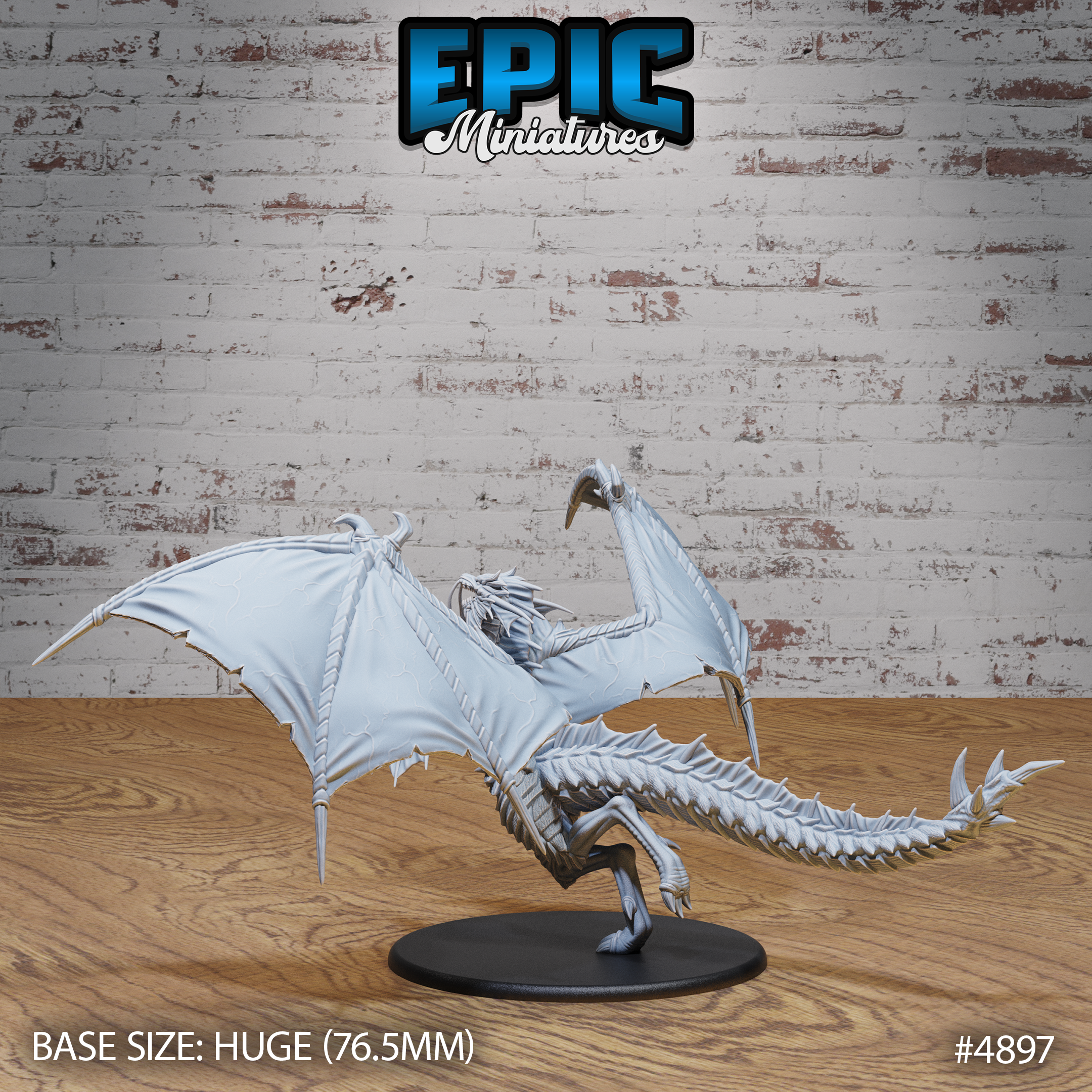 Platinum Dragon by Epic Miniatures | D&D Tabletop Miniatures