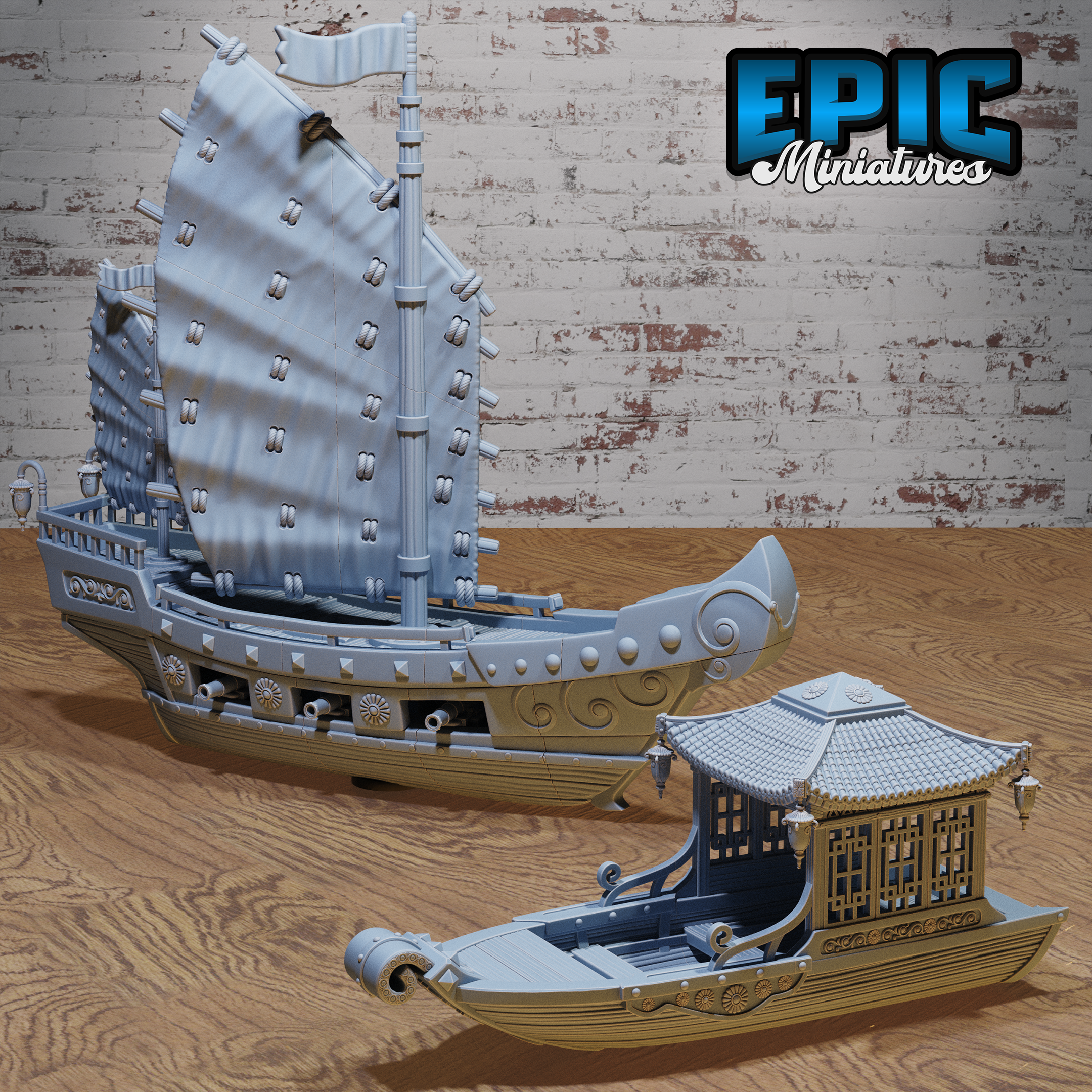 Legends of the East - Eastern Boats - Epic Miniatures D&D Tabletop Miniature